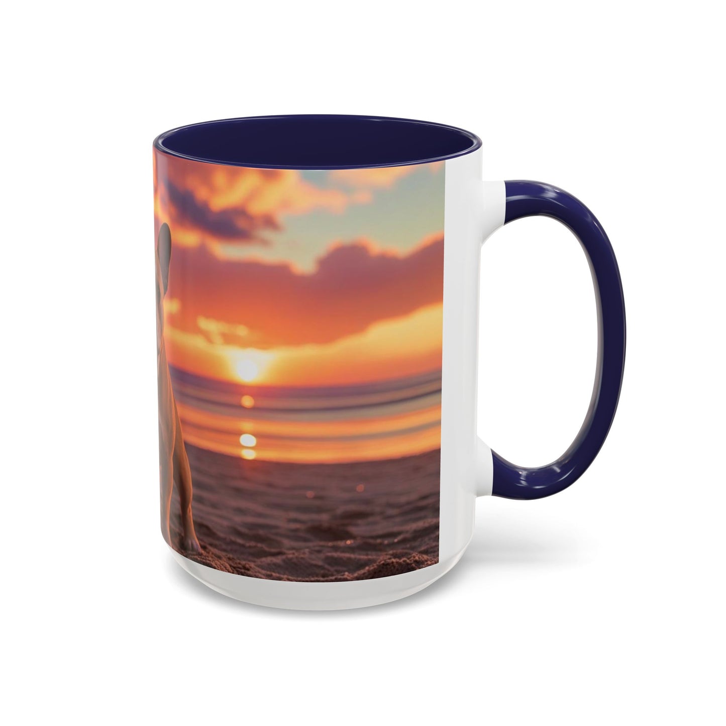 French Bulldog Love Accent Coffee Mug - Perfect Gift for Dog Lovers