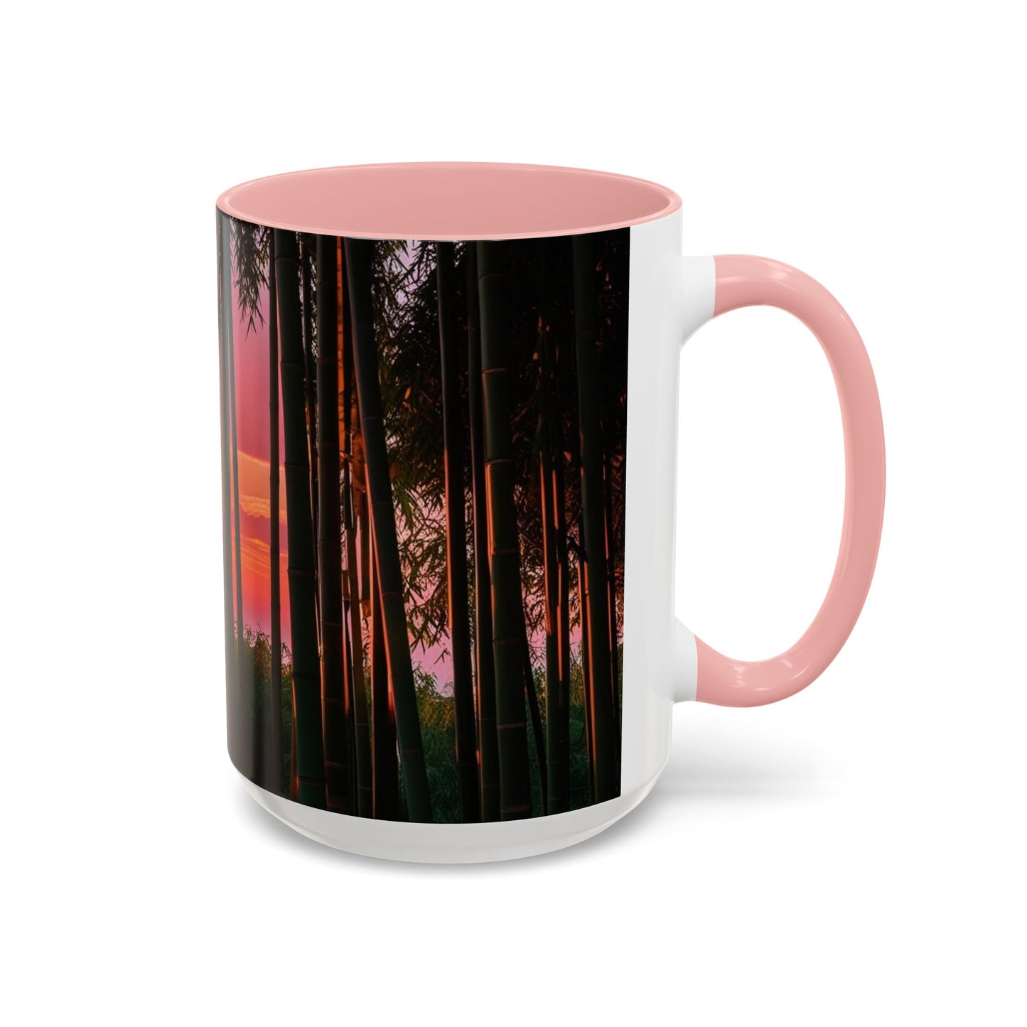 Bamboo Forest Sunrise Accent Coffee Mug - Perfect Gift for Dog Lovers