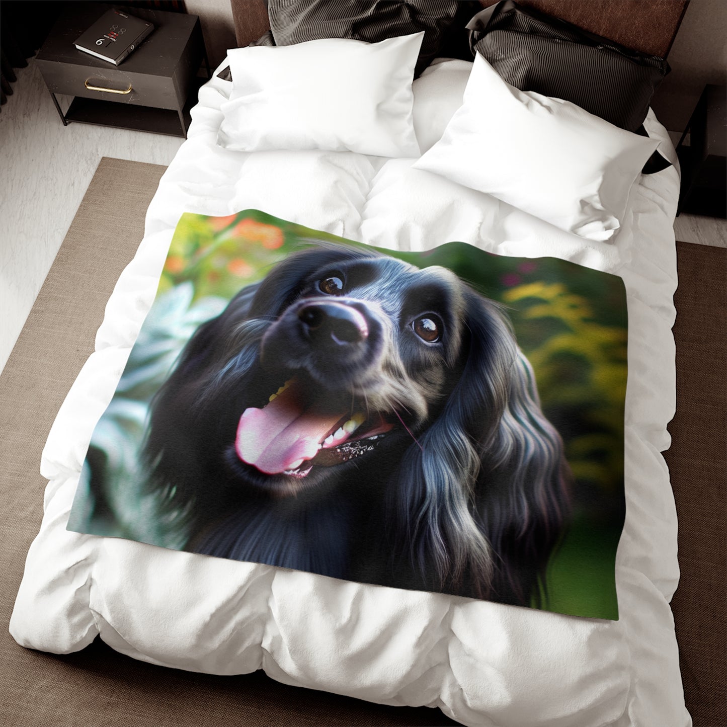 Blue Picardy Spaniel Sweatshirt Blanket