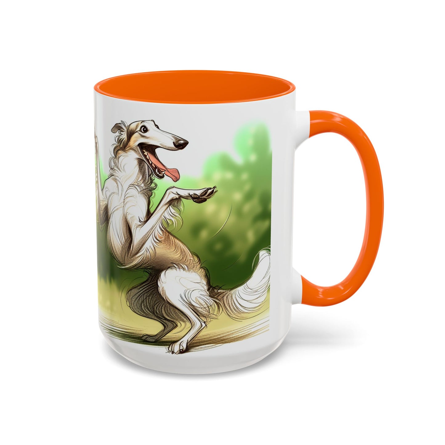 Borzoi Accent Coffee Mug - Perfect Gift for Dog Lovers