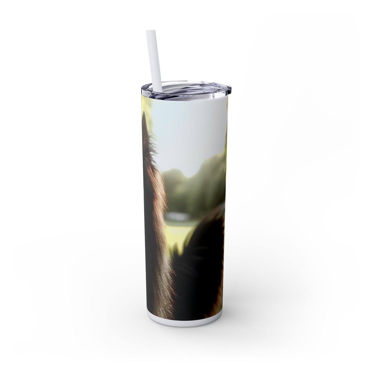 Belgian Shepherd Dog Groenendael Tumbler with Straw, 20oz