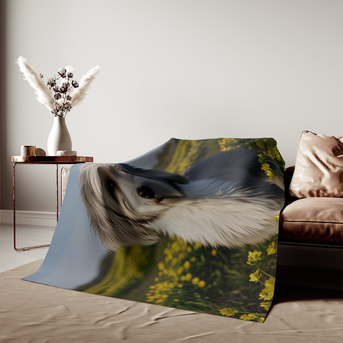 Polish Lowland Sheepdog Sweatshirt Blanket