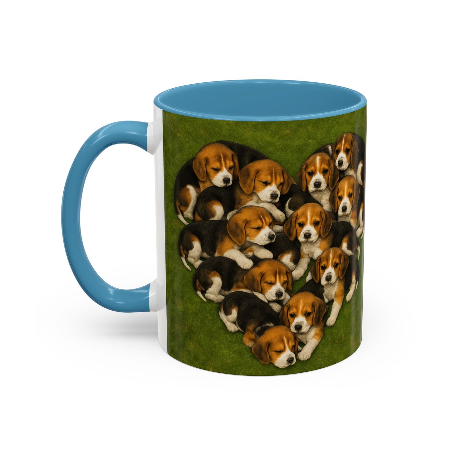 Beagle puppies Accent Coffee Mug - Perfect Gift for Dog Lovers