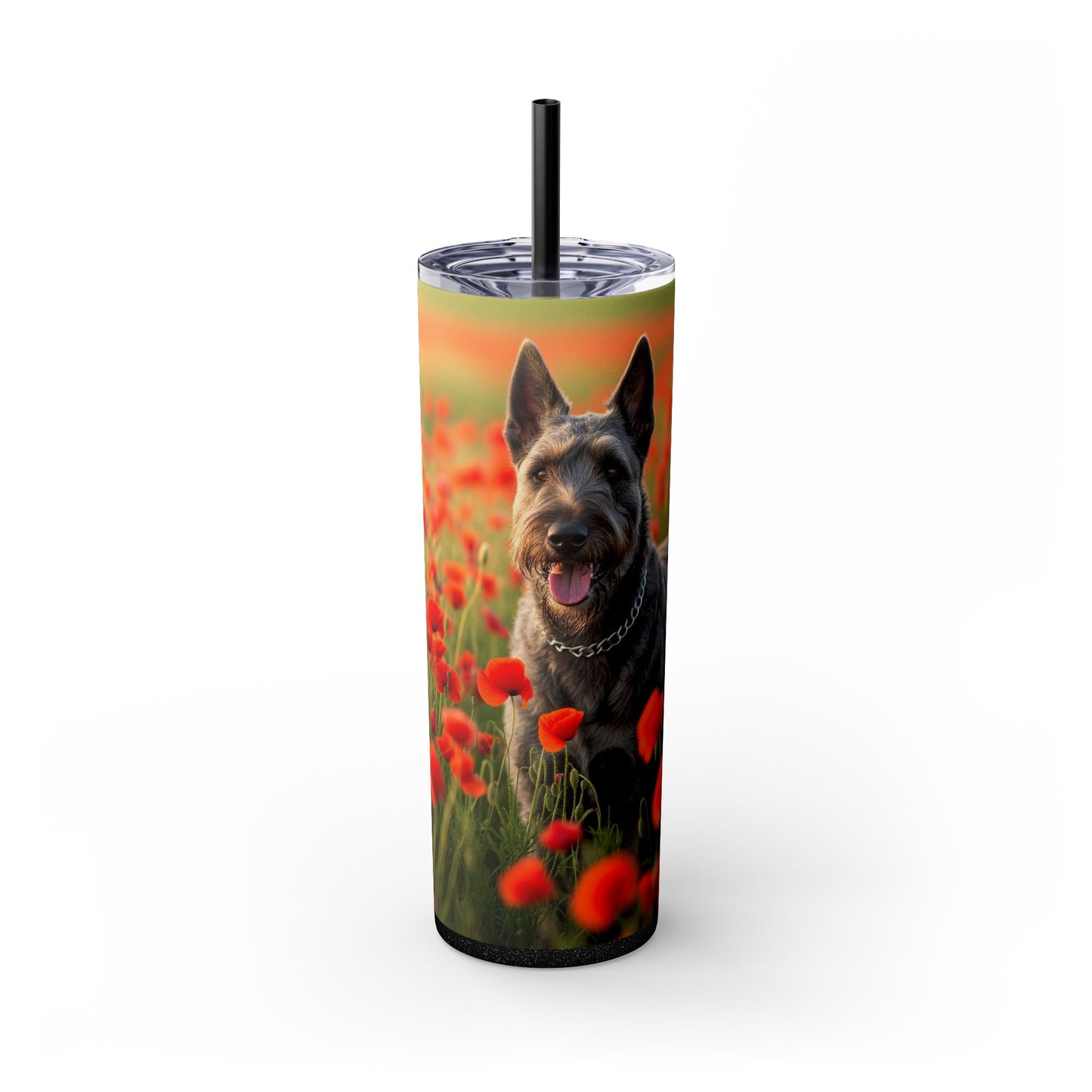 Bouvier des Ardennes Tumbler with Straw, 20oz
