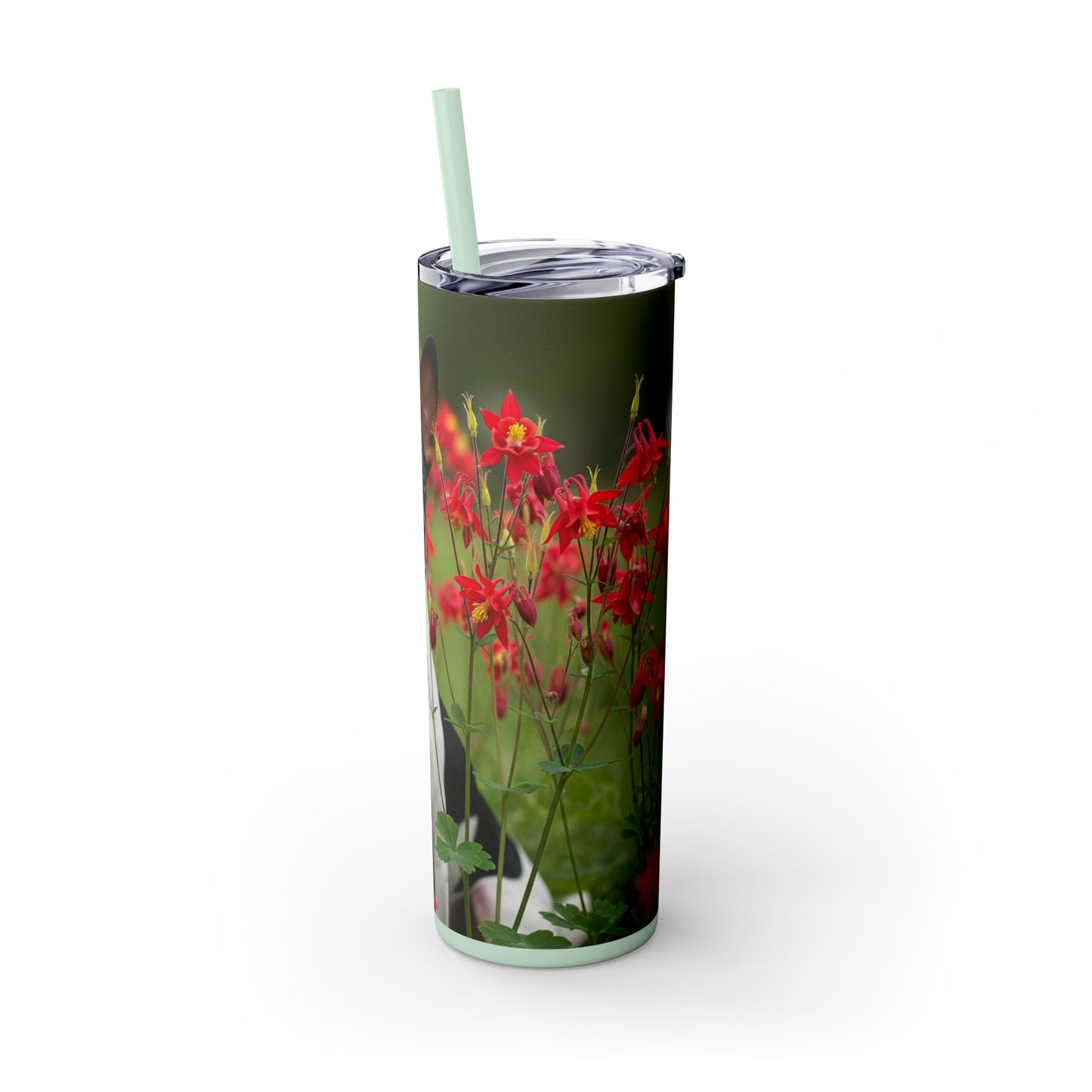 Toy Fox Terrier Tumbler with Straw, 20oz