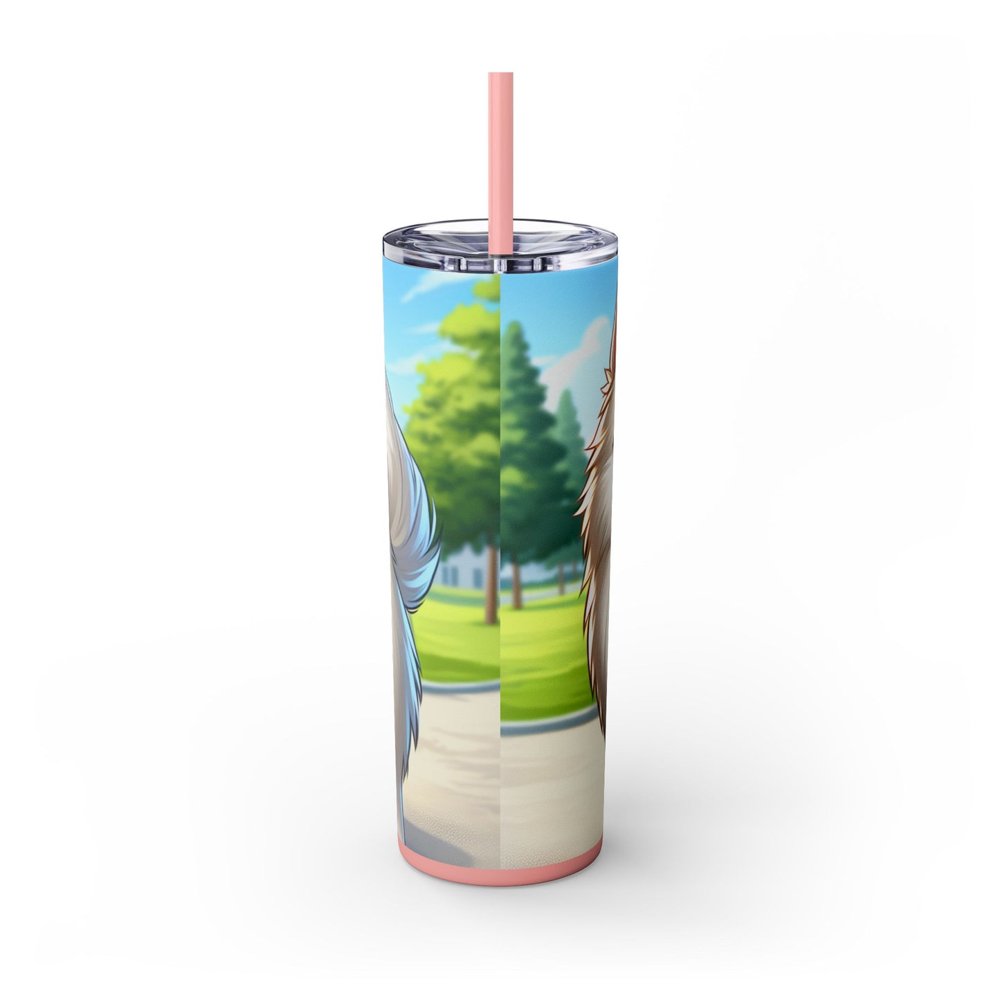 Indian Spitz Tumbler with Straw, 20oz