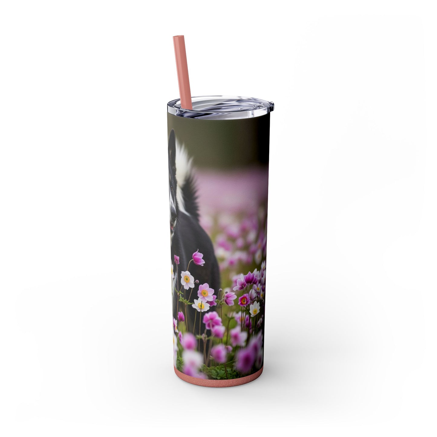 Karelian Bear Dog Tumbler with Straw, 20oz