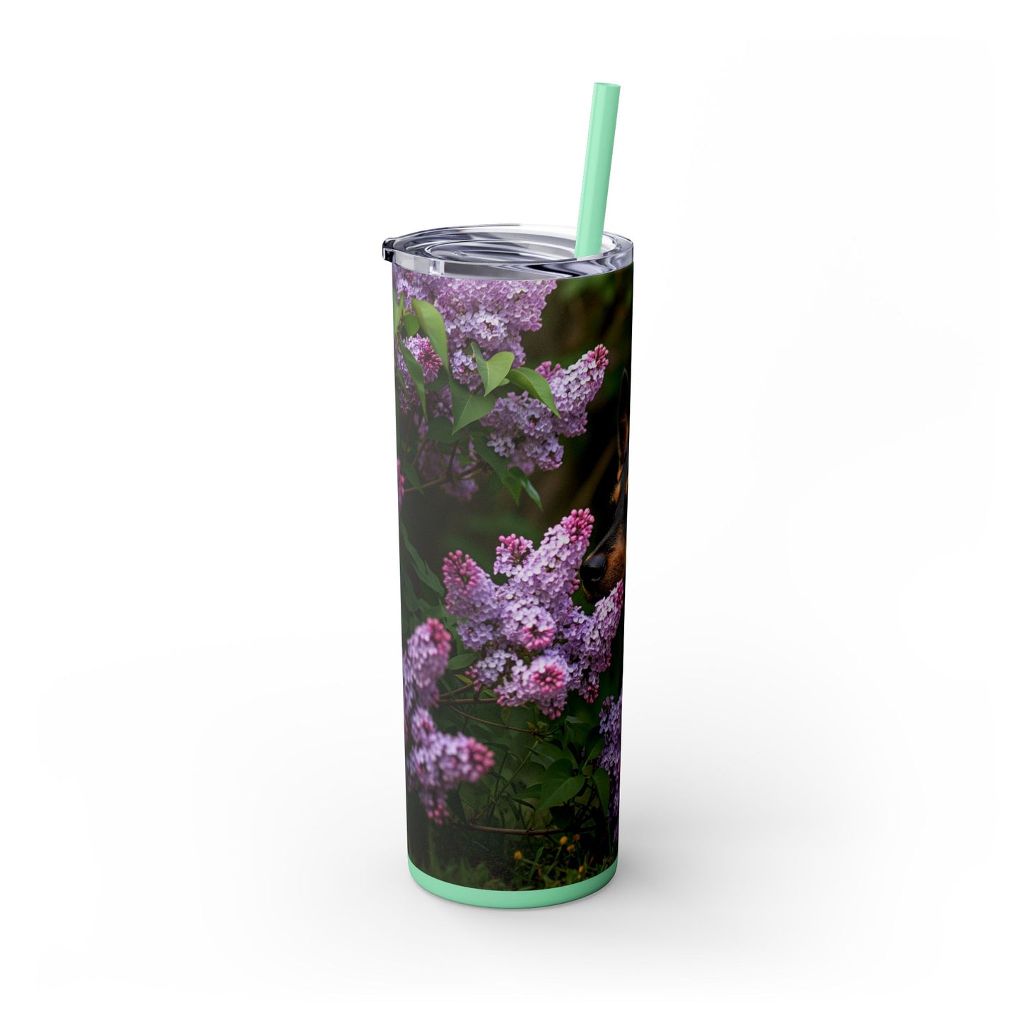 Mudi Skinny Tumbler with Straw, 20oz