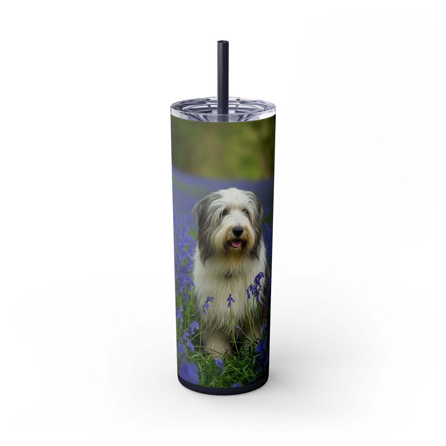 Bearded Collie Tumbler with Straw, 20oz