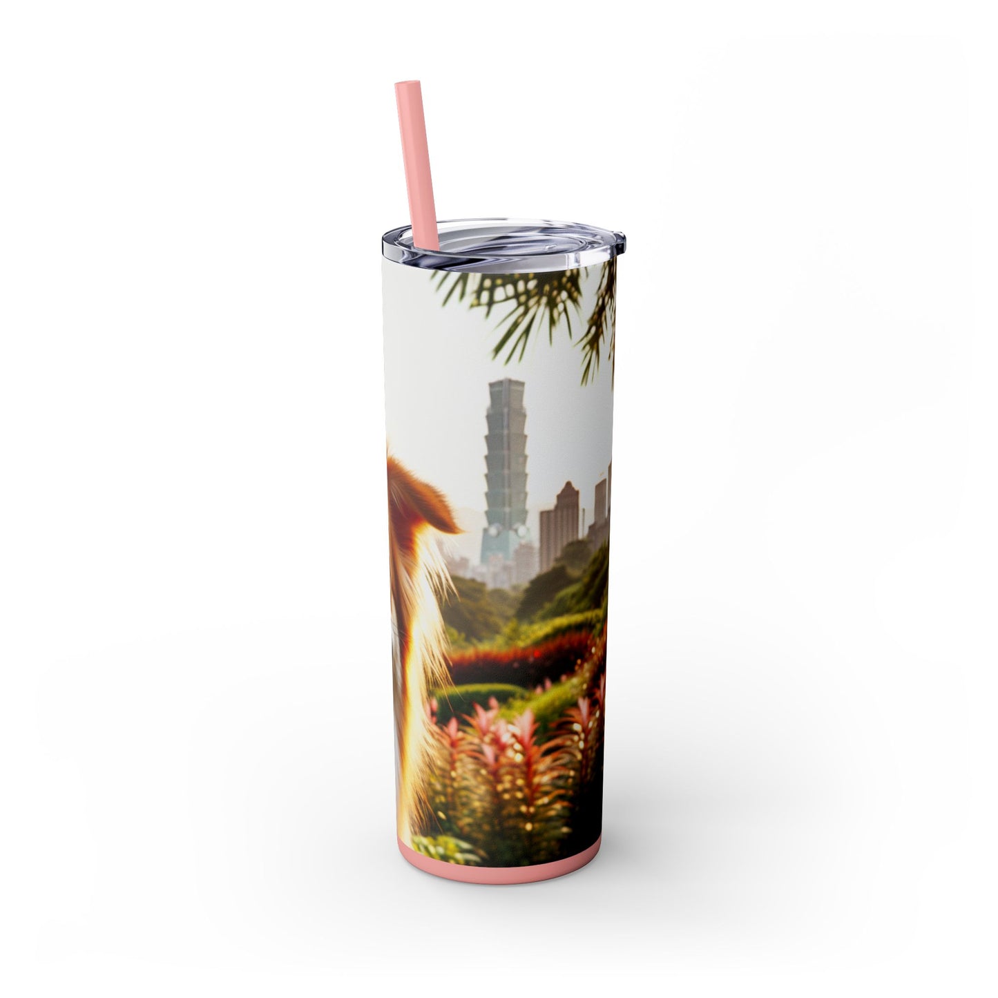 Taiwan Dog Tumbler with Straw, 20oz