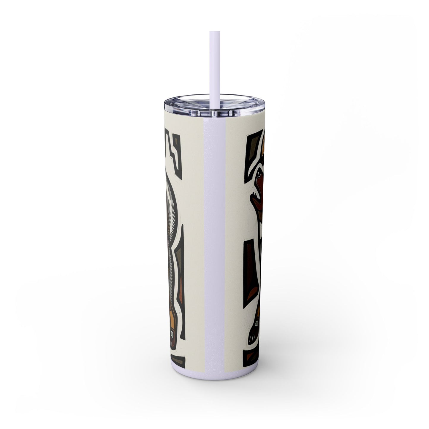 Canadian Eskimo Dog Tumbler with Straw, 20oz