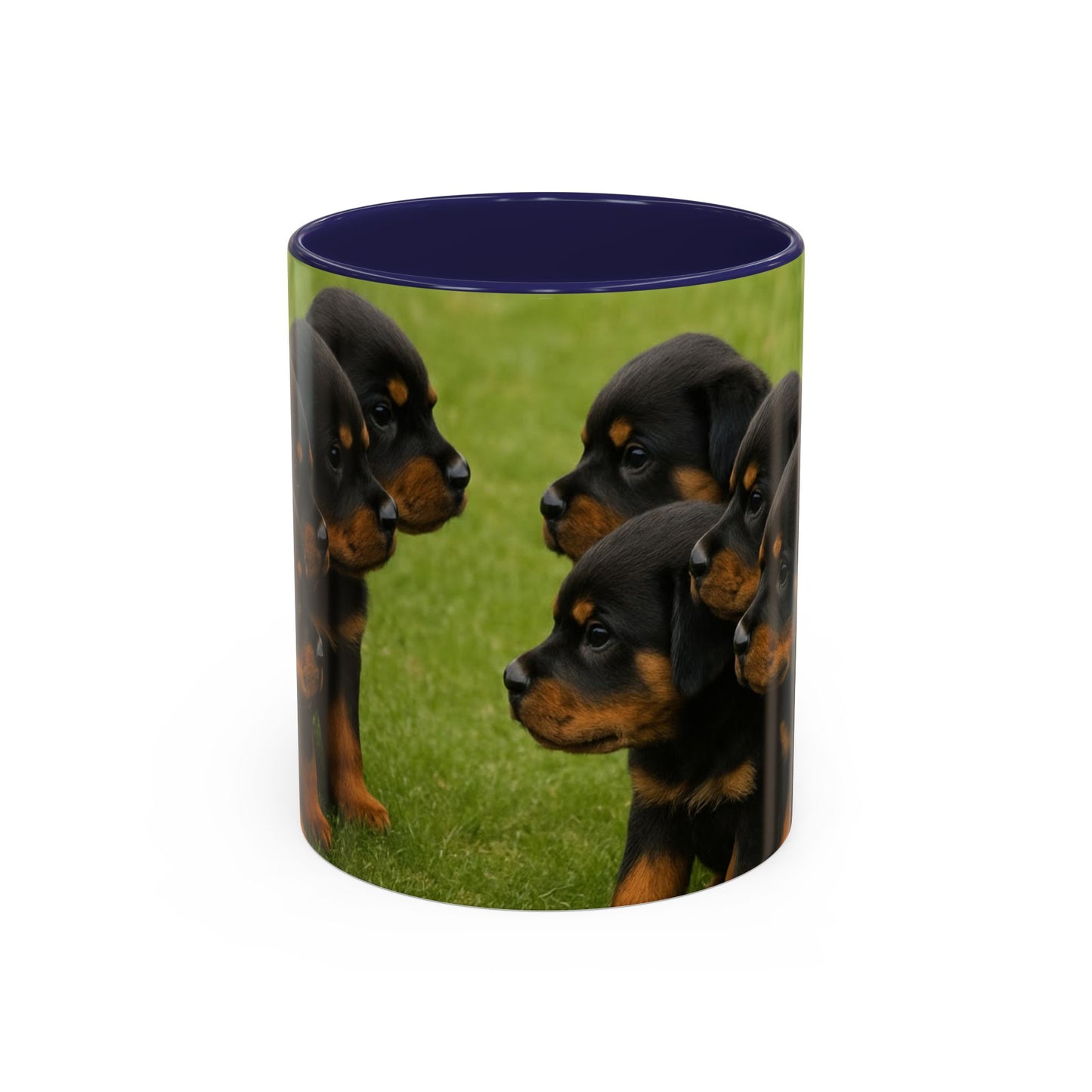 Rottweiler puppies Accent Coffee Mug - Perfect Gift for Dog Lovers
