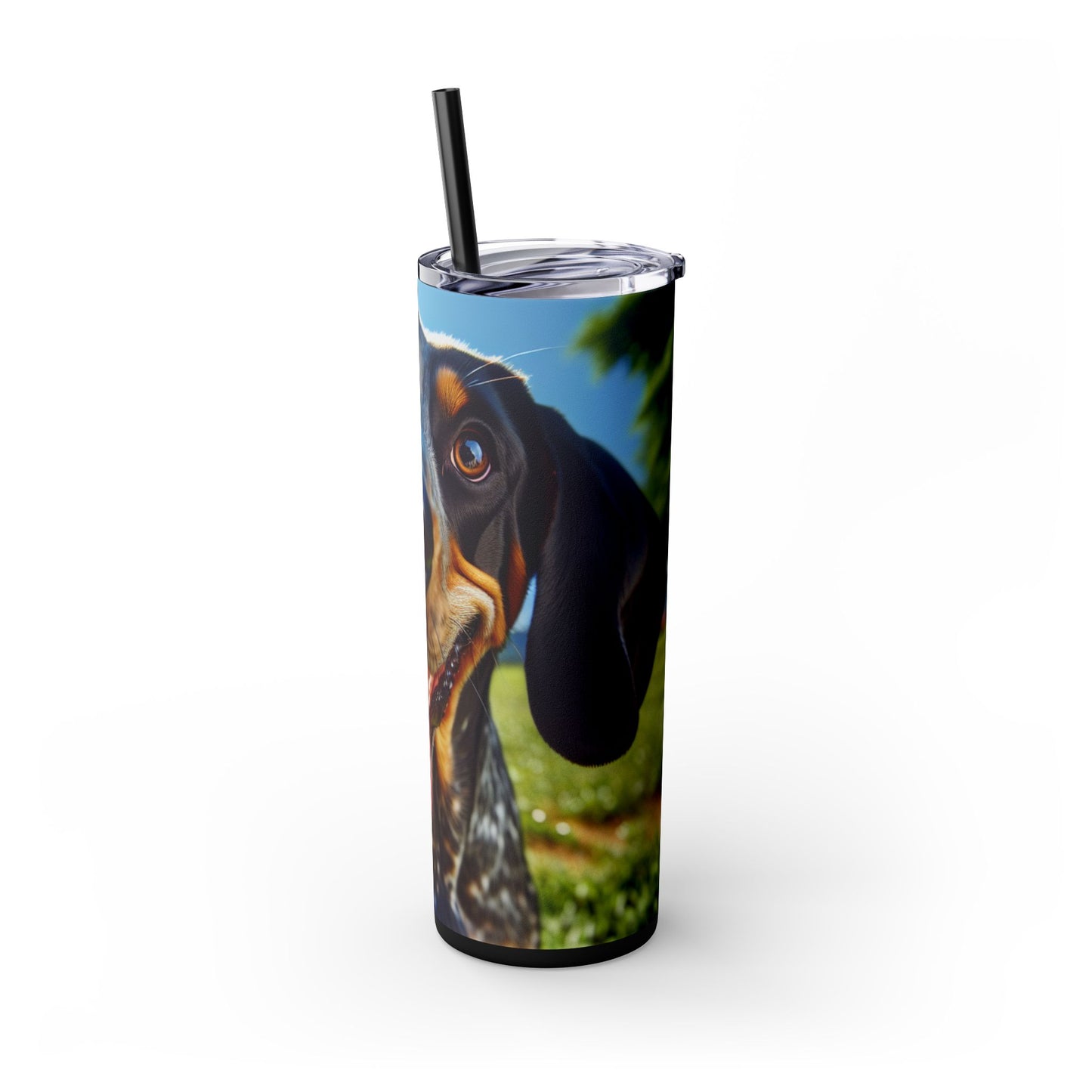 Bluetick Coonhound Tumbler with Straw, 20oz