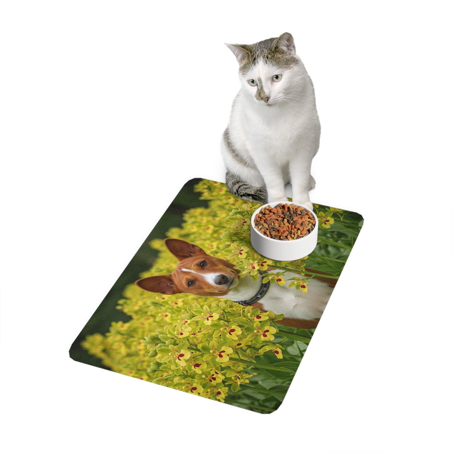 Pet Food Mat (12x18) - Basenji