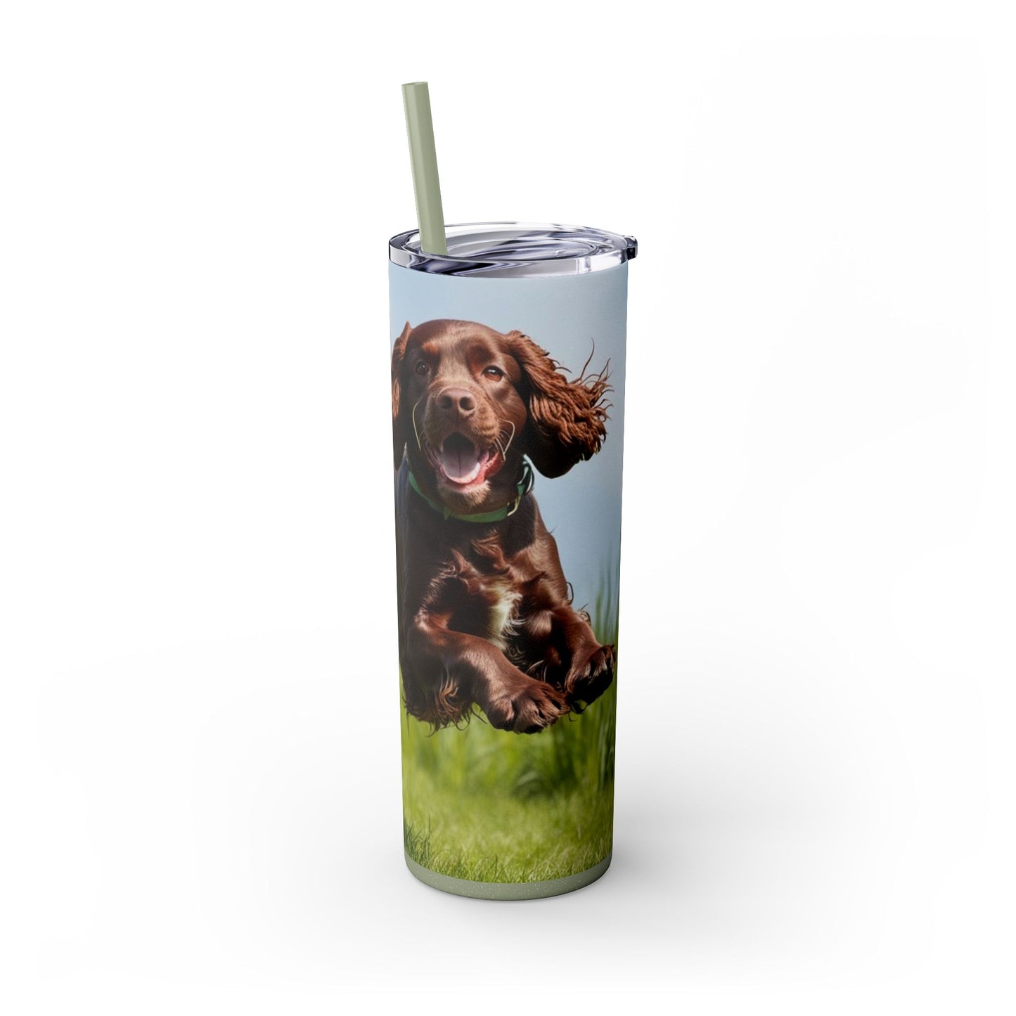 Irish Water Spaniel Tumbler with Straw, 20oz