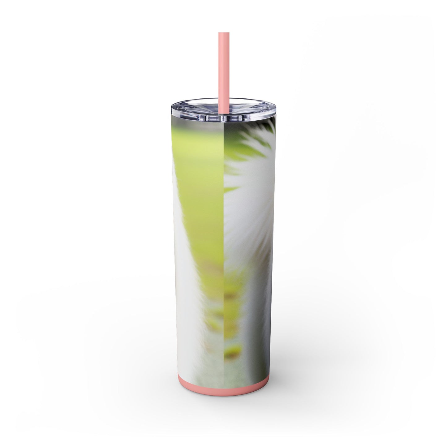 Samoyed Skinny Tumbler with Straw, 20oz