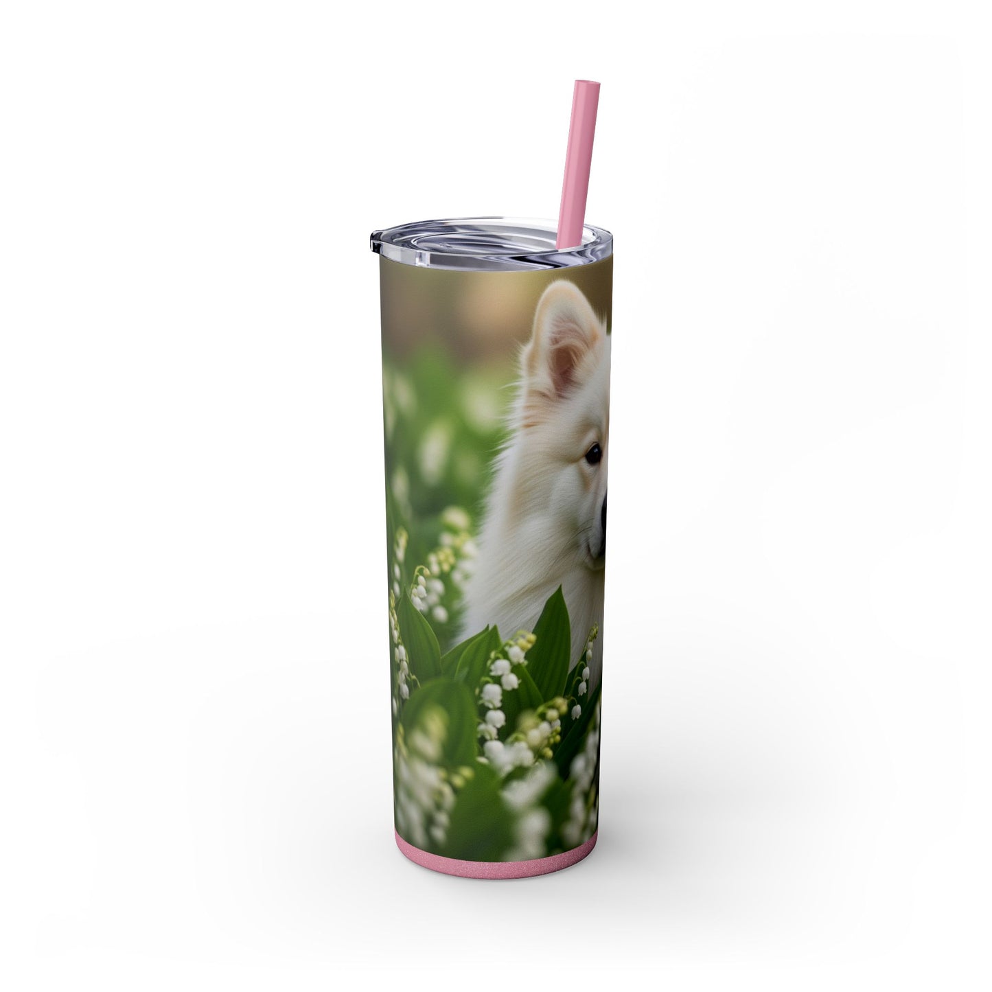 Finnish Lapphund Skinny Tumbler with Straw, 20oz