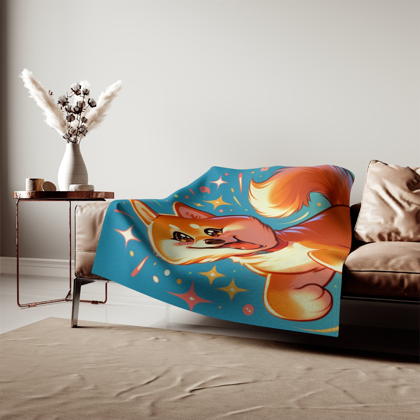 Shiba Inu Sweatshirt Blanket