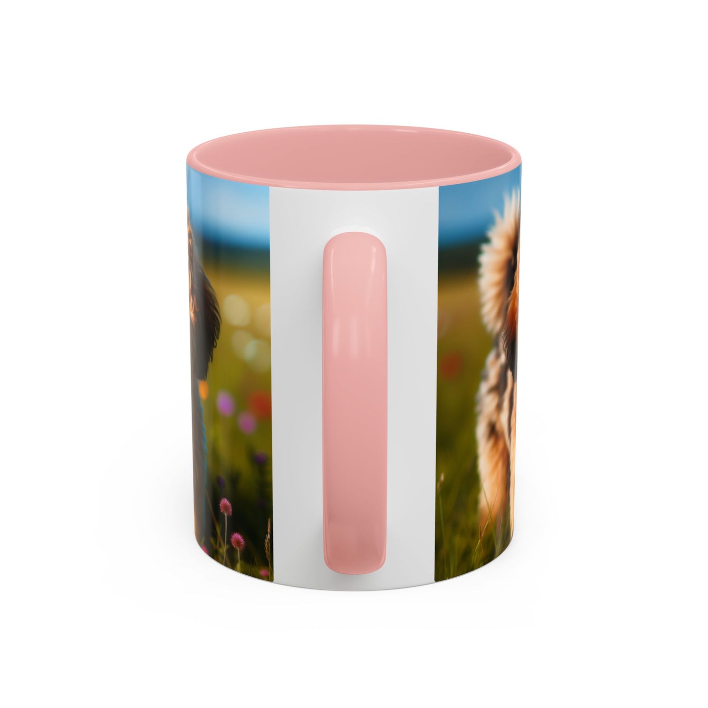 Russkaya Tsvetnaya Bolonka Accent Coffee Mug - Perfect Gift for Dog Lovers