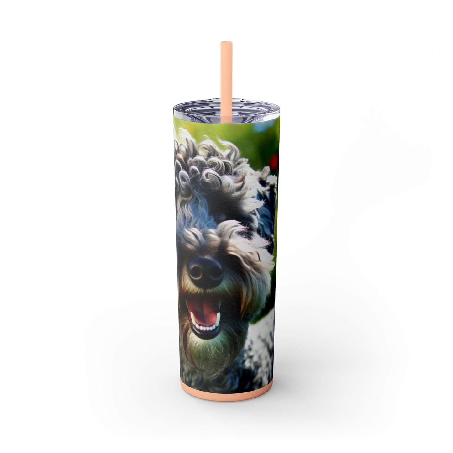 Kerry Blue Terrier Tumbler with Straw, 20oz