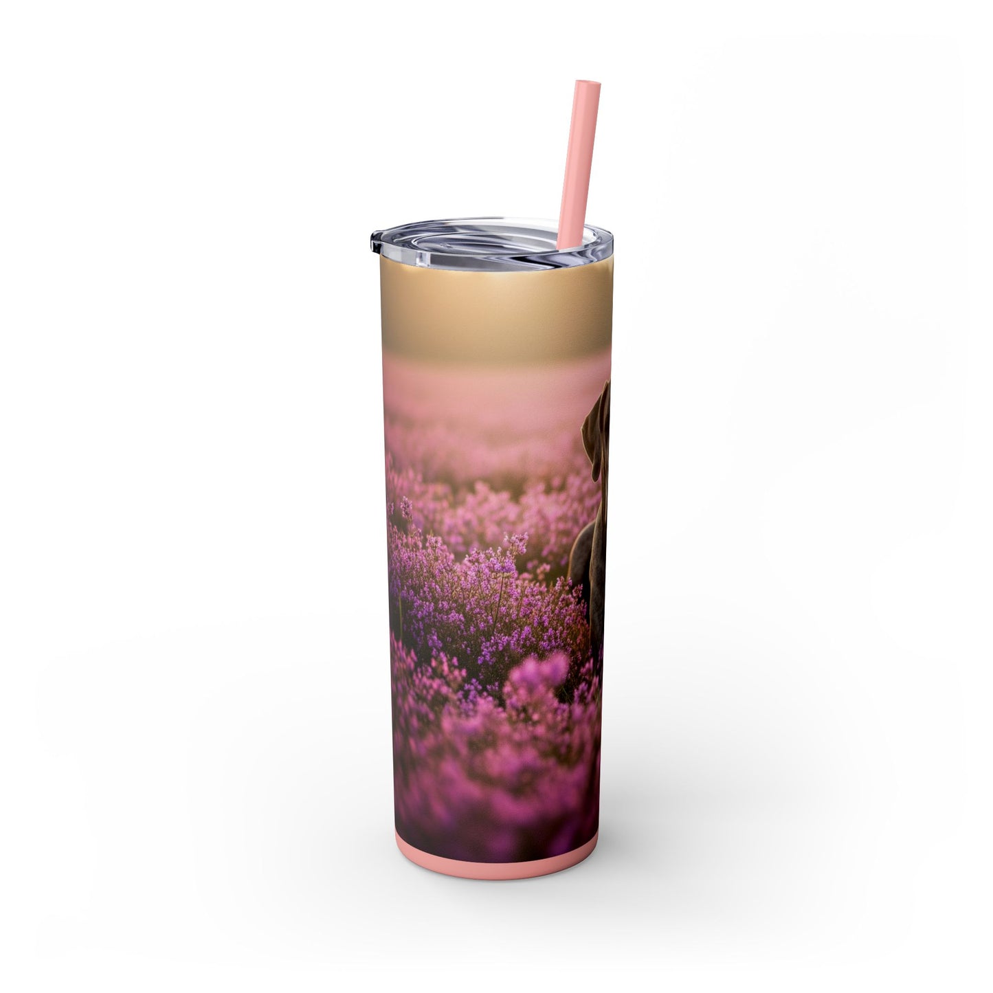 Great Dane Skinny Tumbler with Straw, 20oz