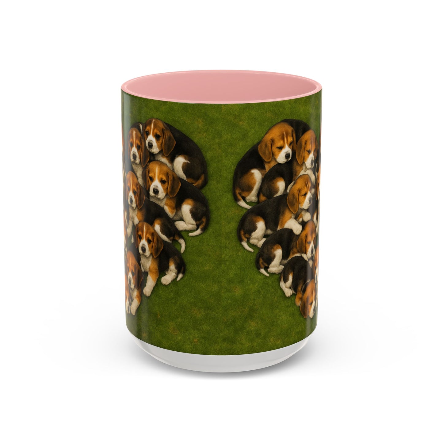 Beagle puppies Accent Coffee Mug - Perfect Gift for Dog Lovers