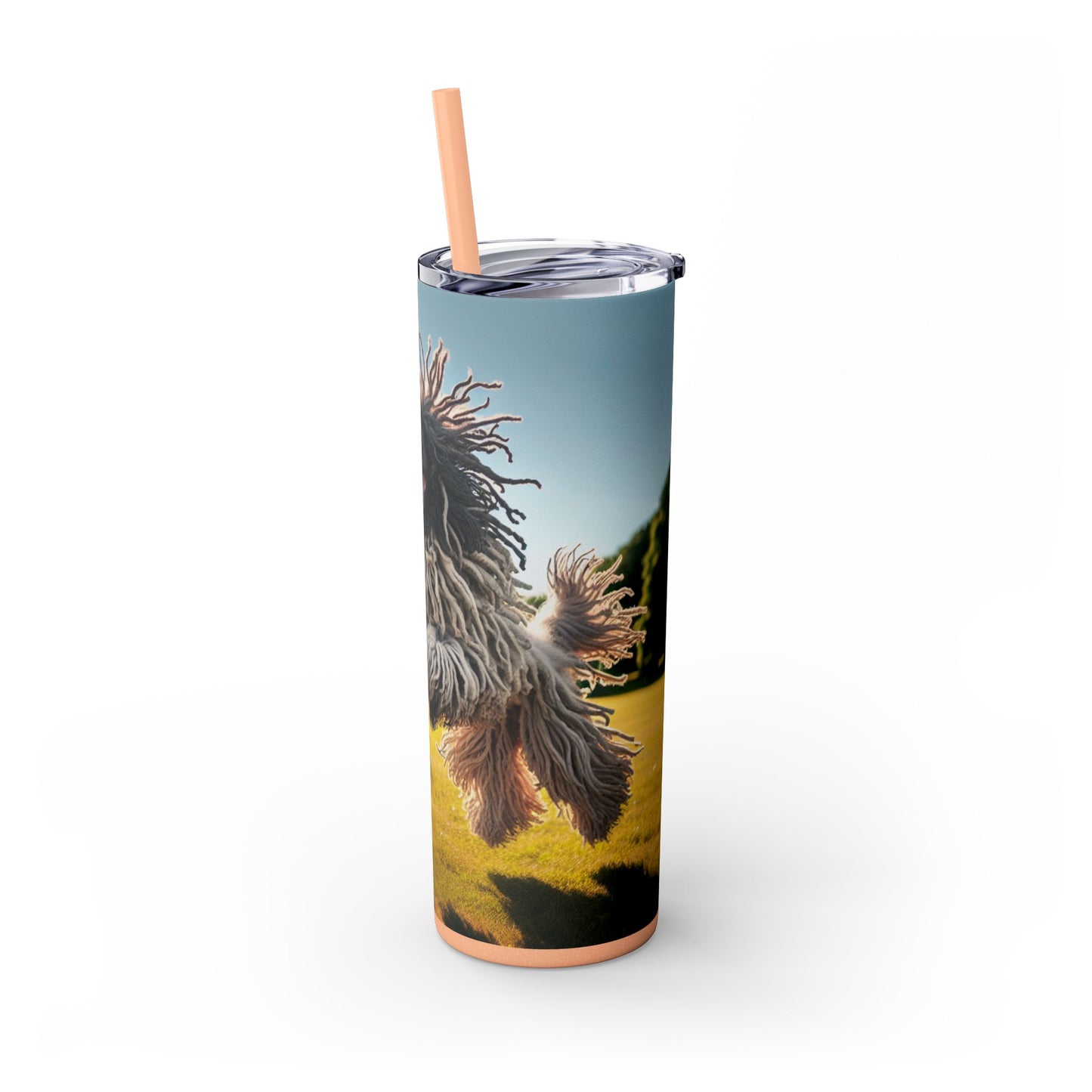 Puli Skinny Tumbler with Straw, 20oz