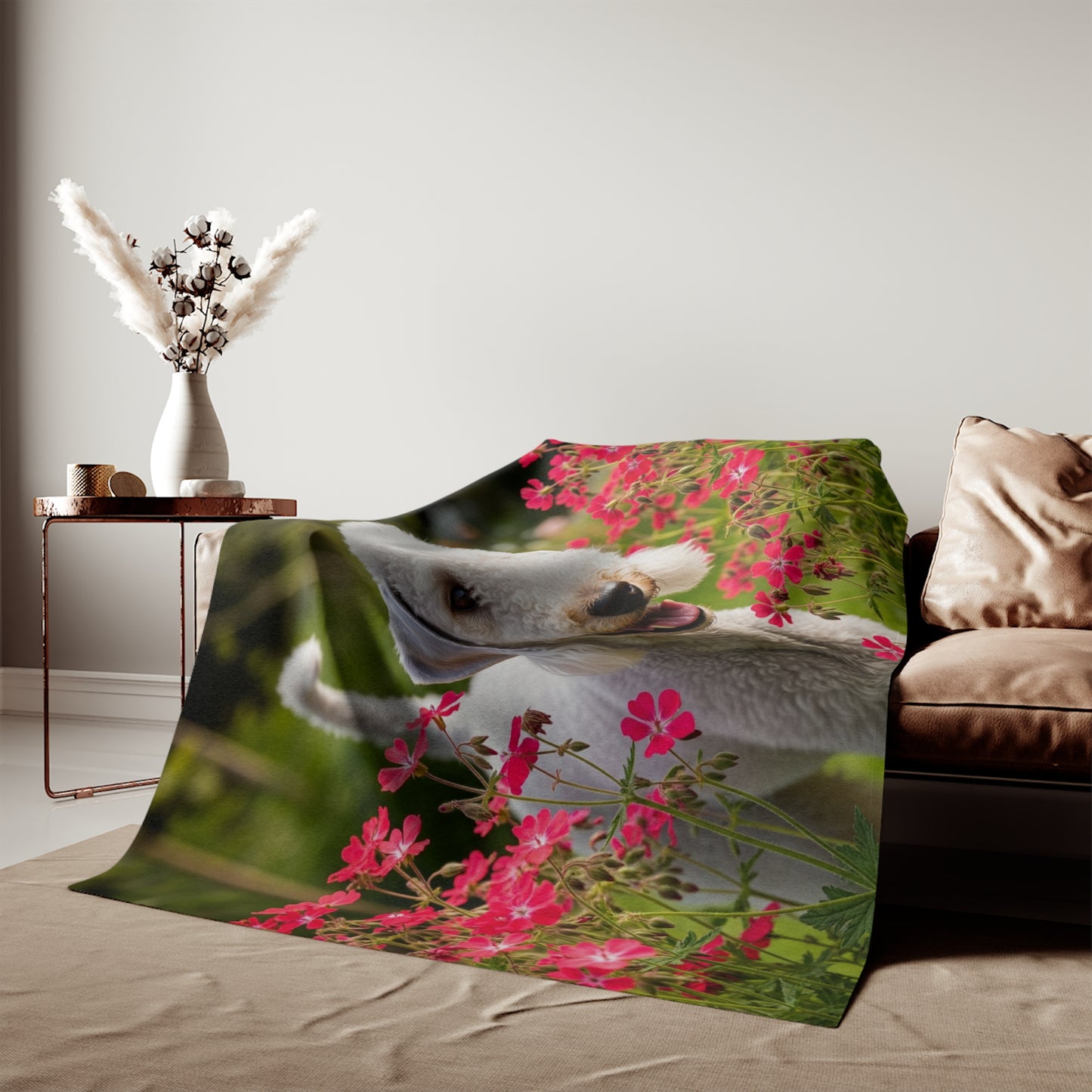 Bedlington Terrier Sweatshirt Blanket