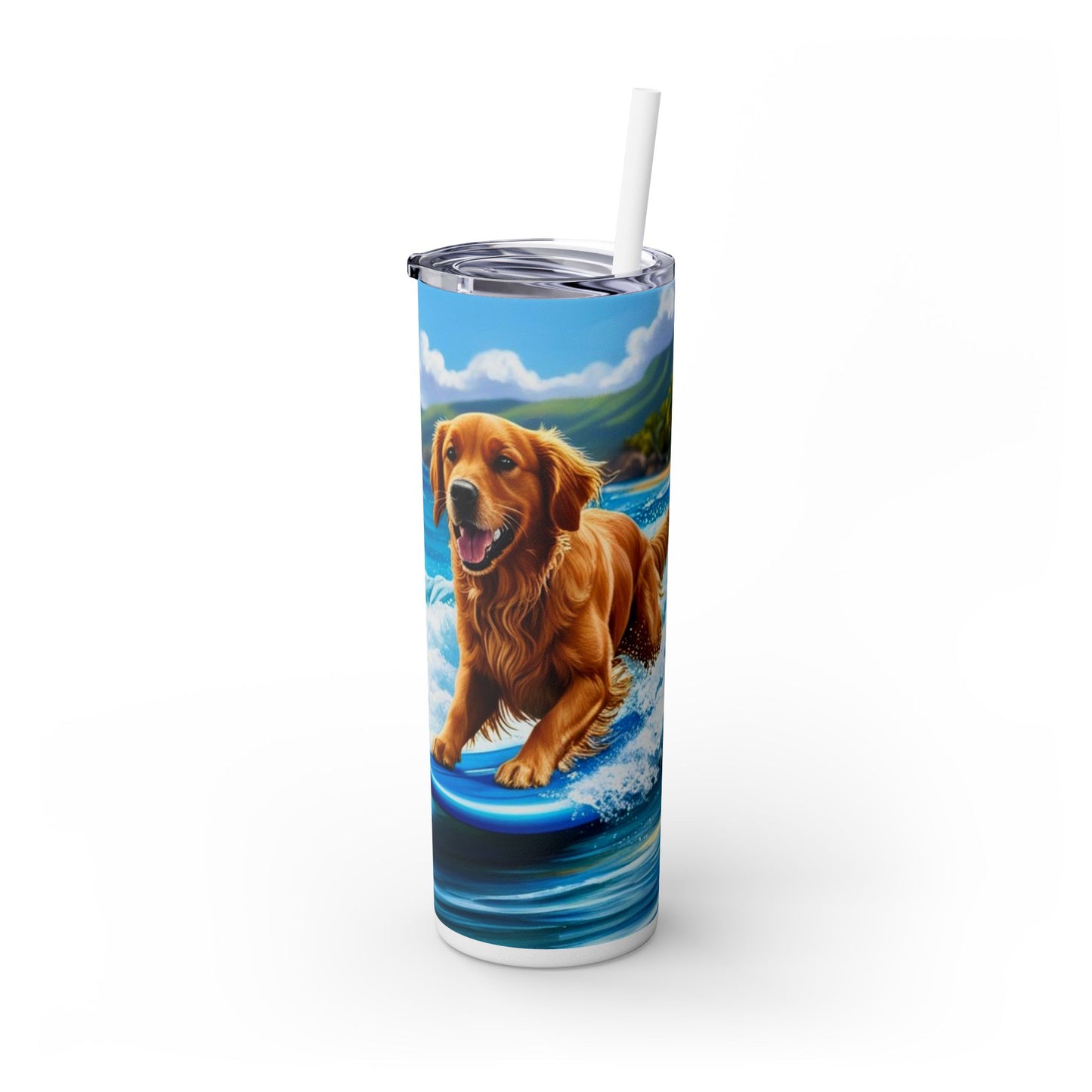 Surf Dogs Tumbler with Straw, 20oz
