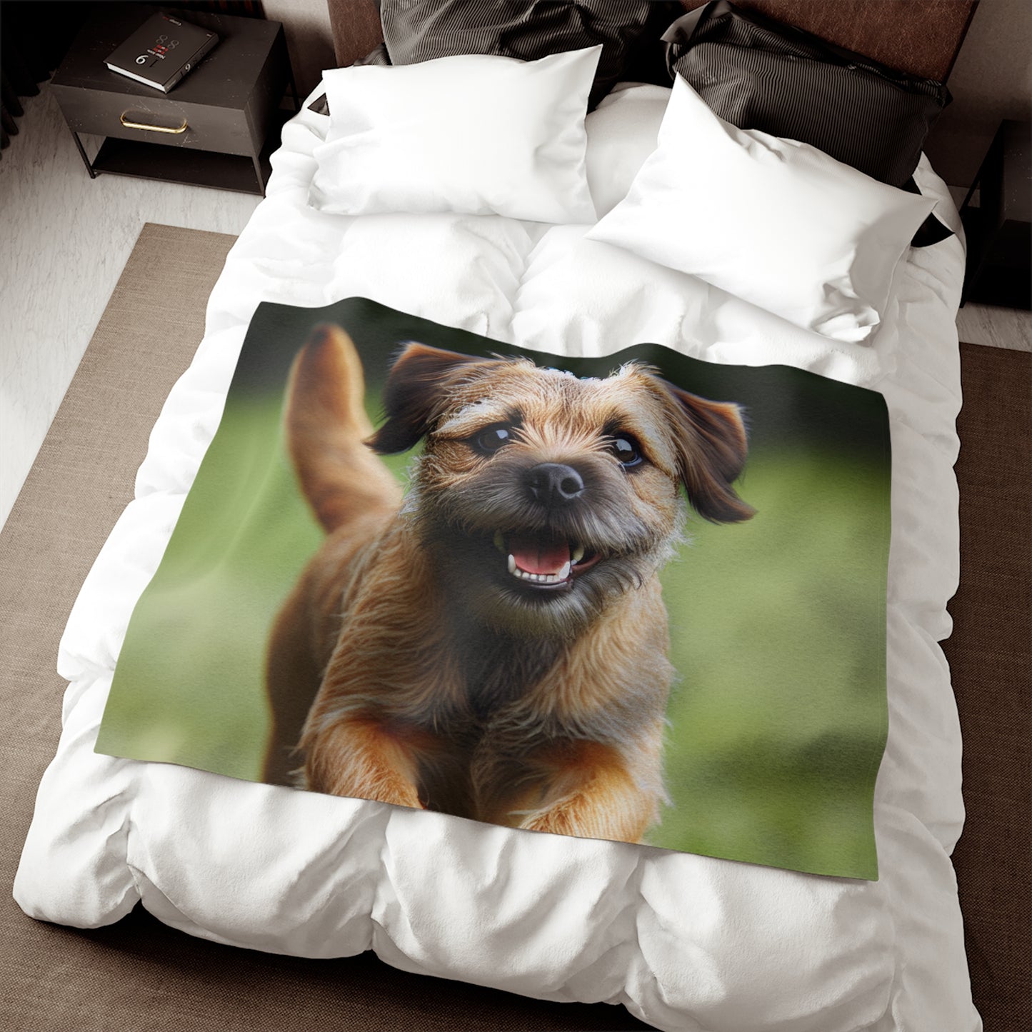 Border Terrier Sweatshirt Blanket