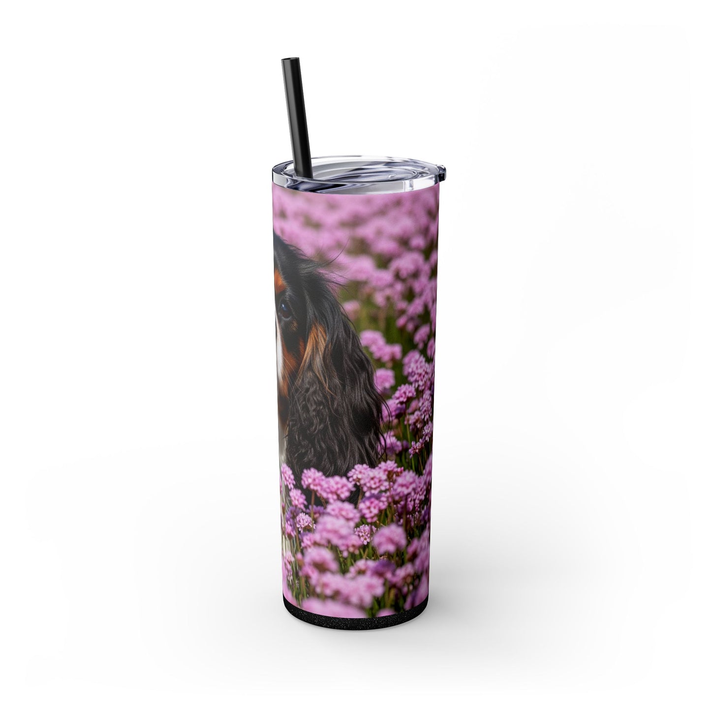 King Charles Spaniel Tumbler with Straw, 20oz