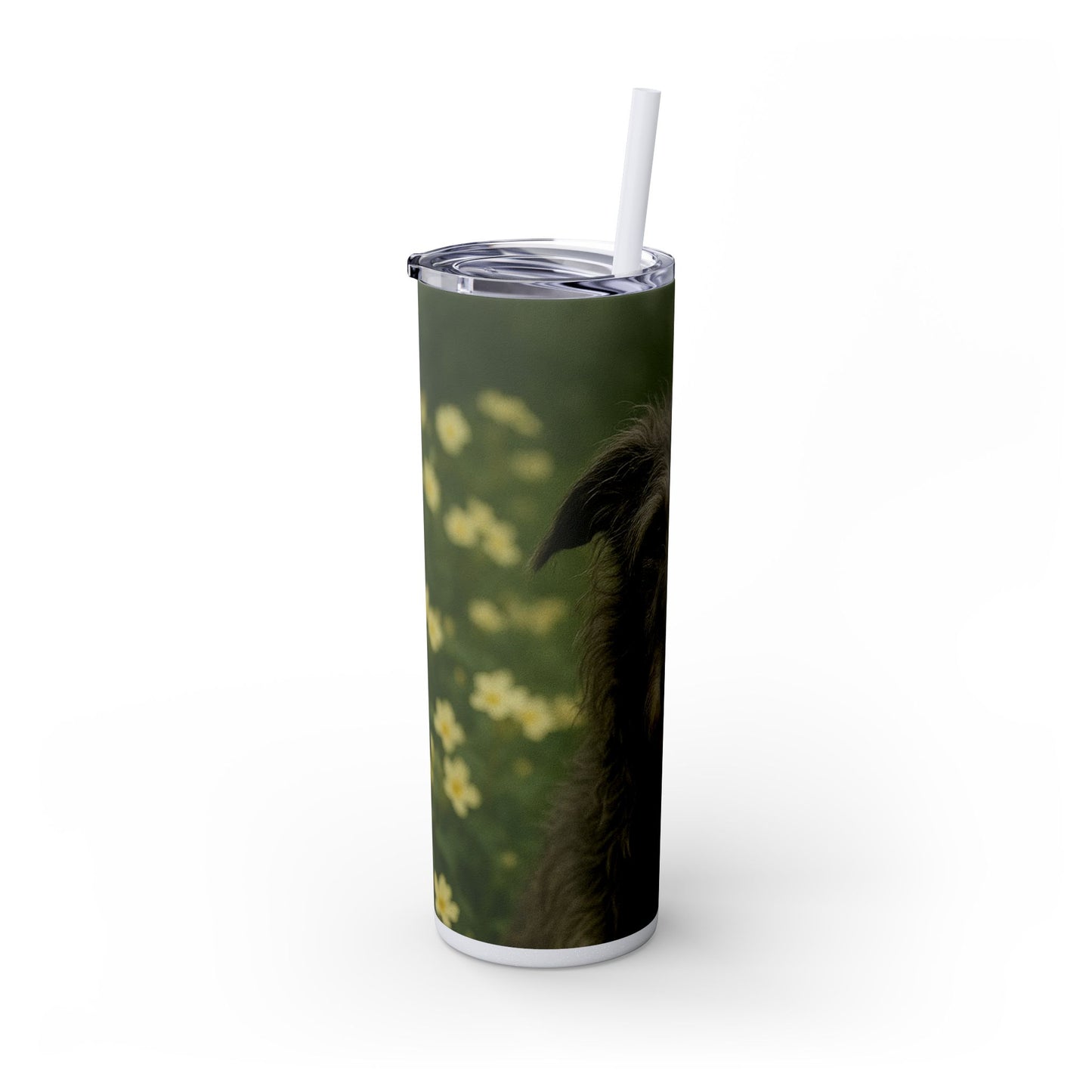 Scottish Deerhound Tumbler with Straw, 20oz