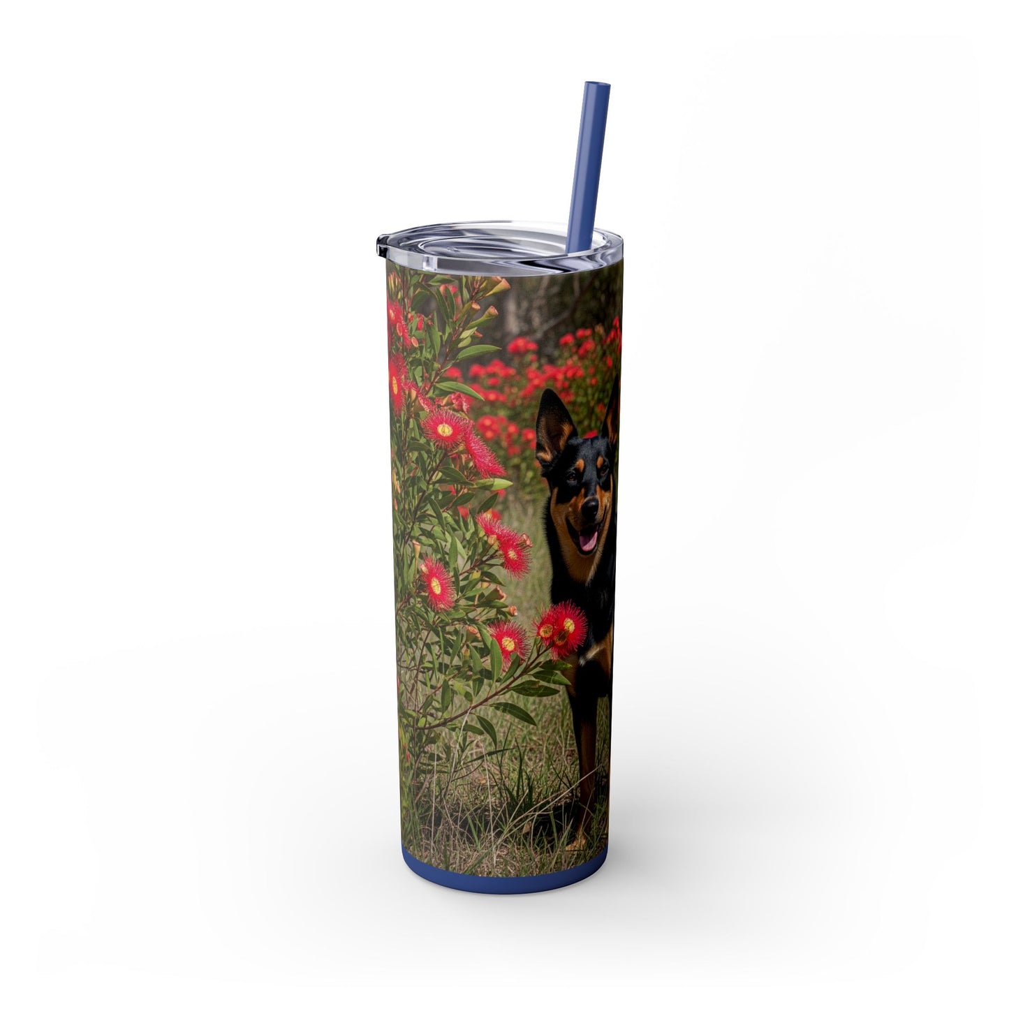 Australian Kelpie Tumbler with Straw, 20oz