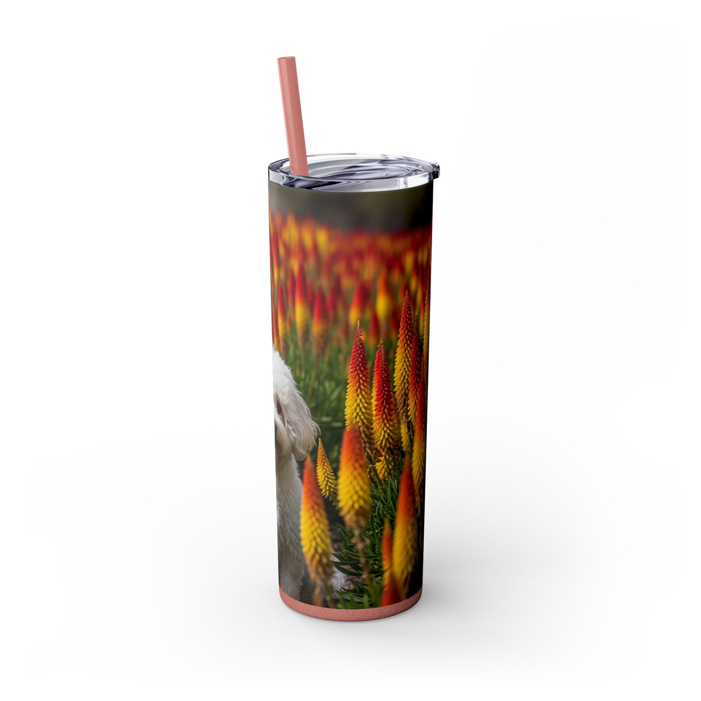 Bichonpoo Tumbler with Straw, 20oz