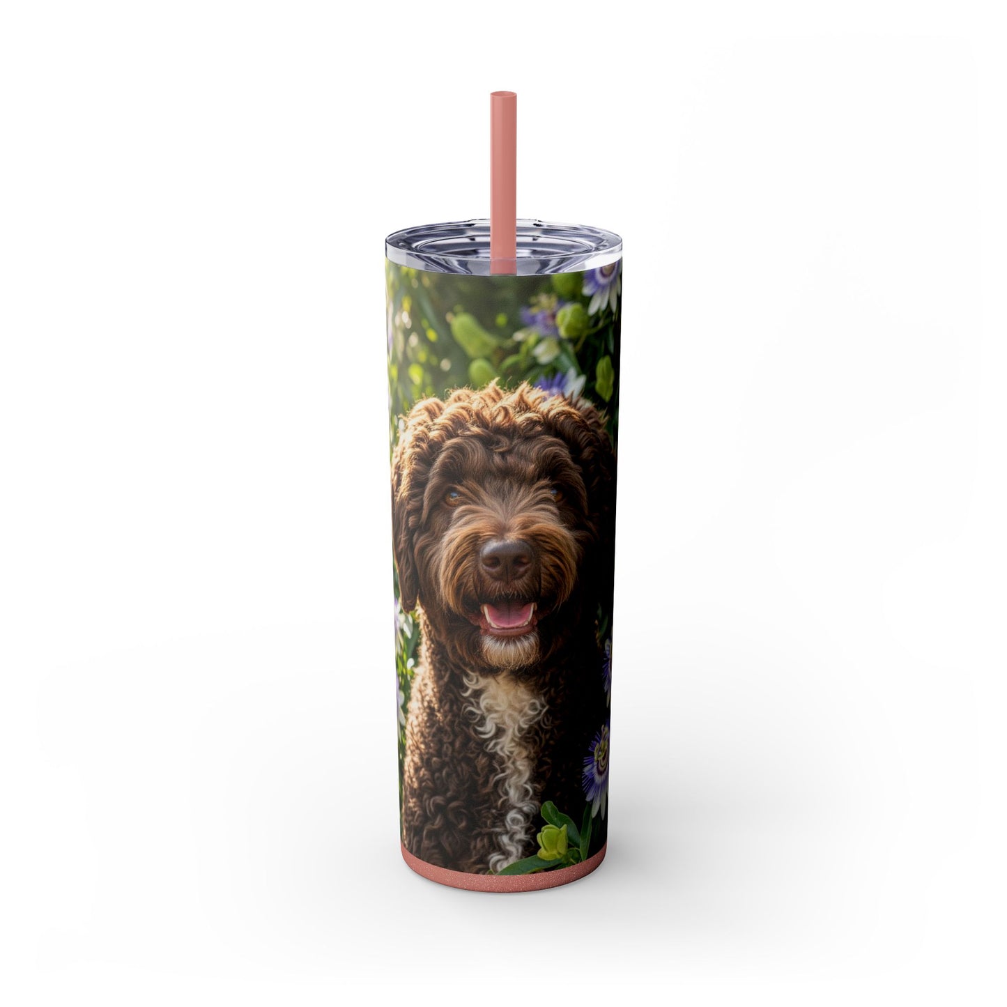Spanish Water Dog Tumbler with Straw, 20oz