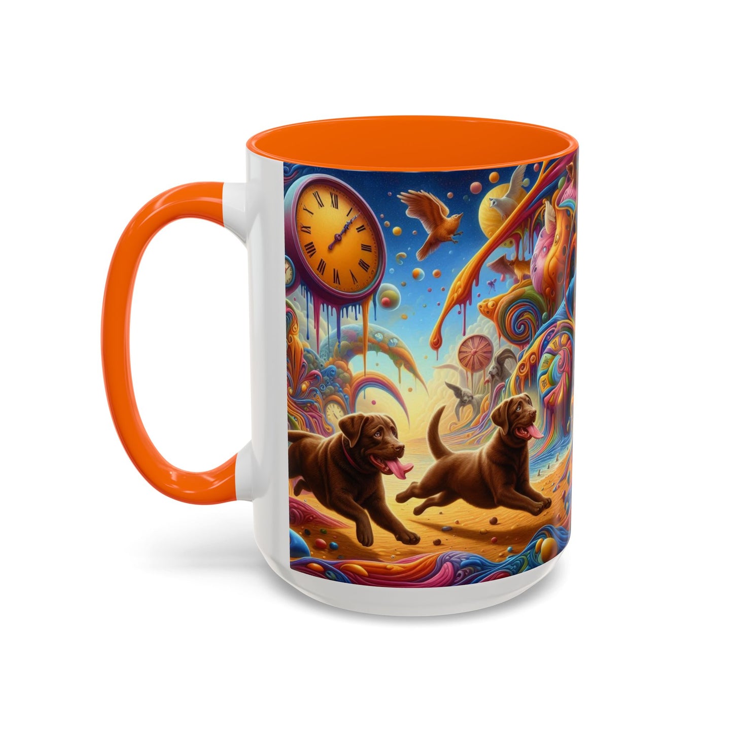 Chocolate Labrador Accent Coffee Mug - Perfect Gift for Dog Lovers