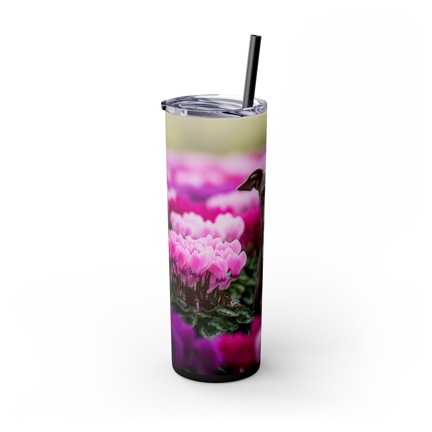 Italian Greyhound Tumbler with Straw, 20oz
