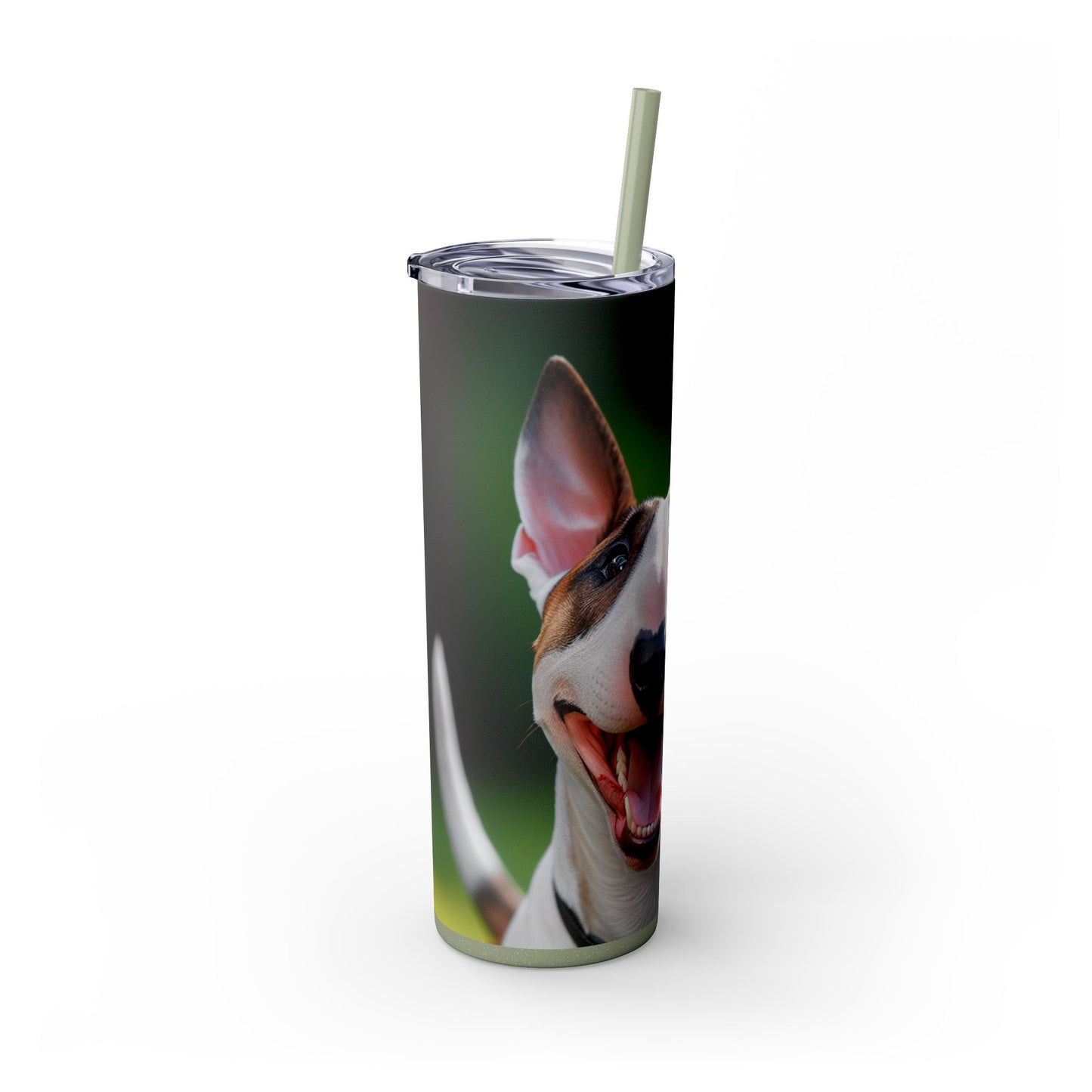 Bull Terrier Tumbler with Straw, 20oz