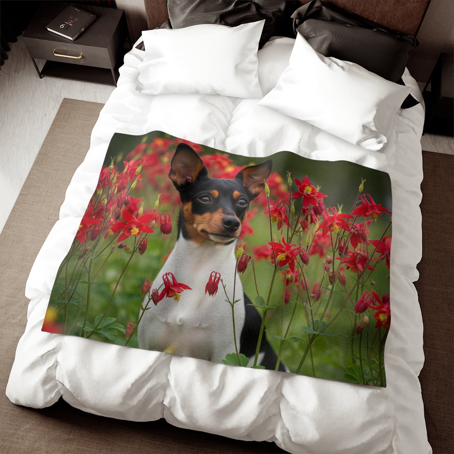 Toy Fox Terrier Sweatshirt Blanket