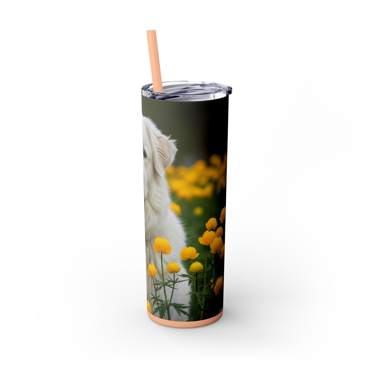 Romanian Mioritic Shepherd Dog Tumbler with Straw, 20oz