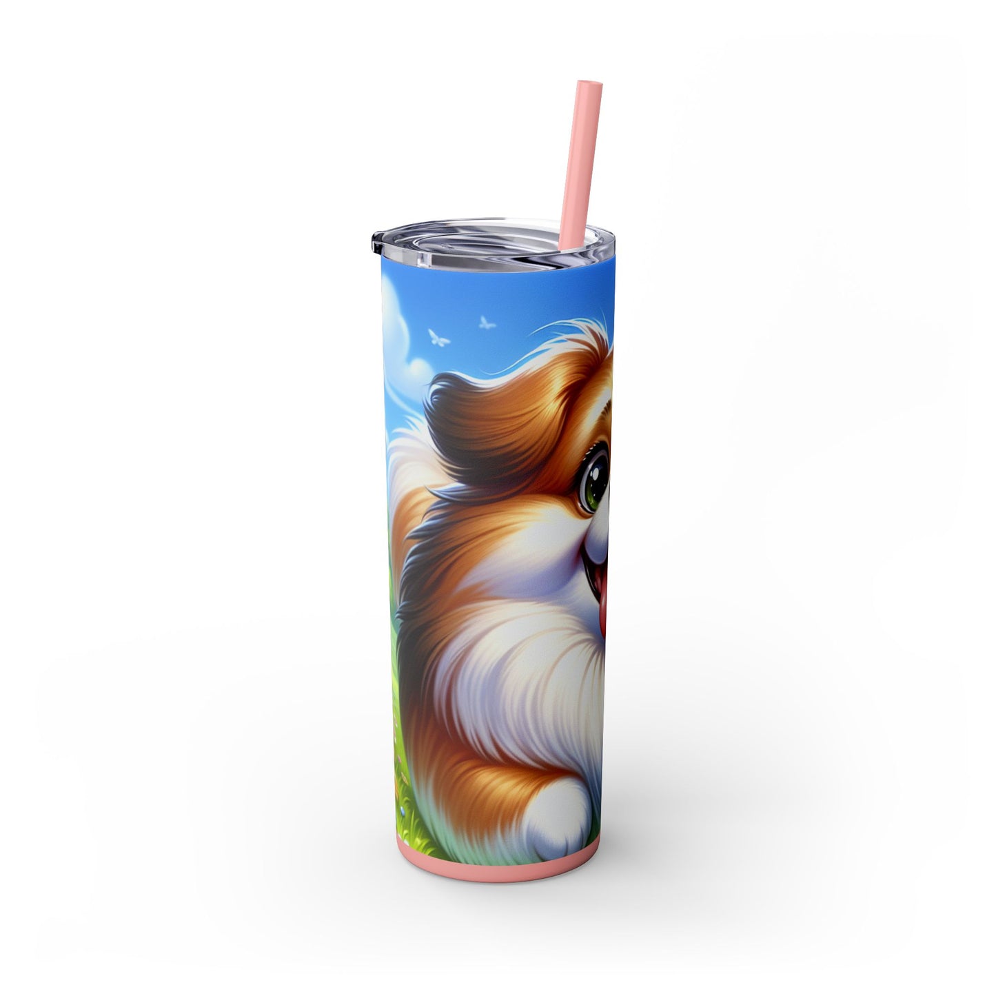 Russian Toy Skinny Tumbler with Straw, 20oz