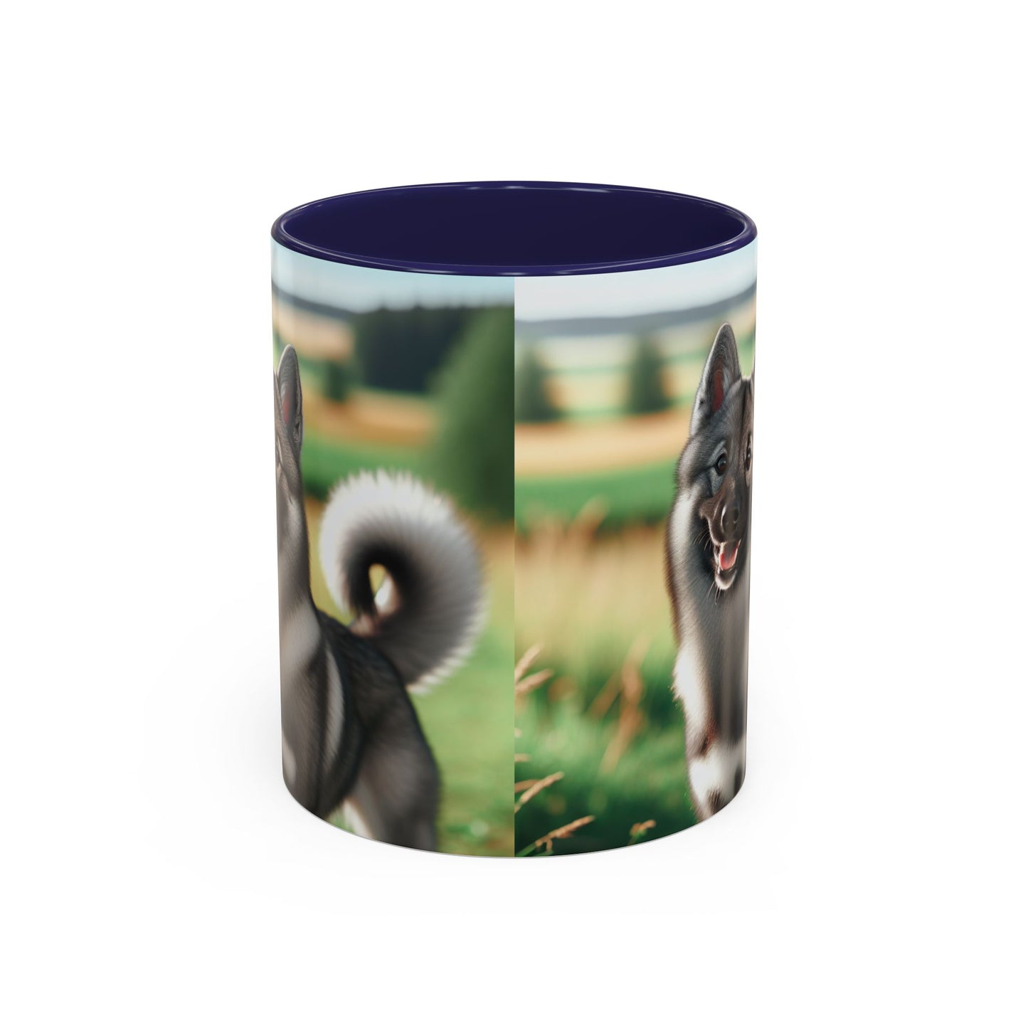 Norwegian Elkhound Accent Coffee Mug - Perfect Gift for Dog Lovers