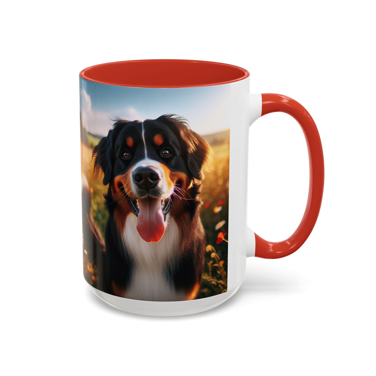 Bernese Mountain Dog Accent Coffee Mug - Perfect Gift for Dog Lovers