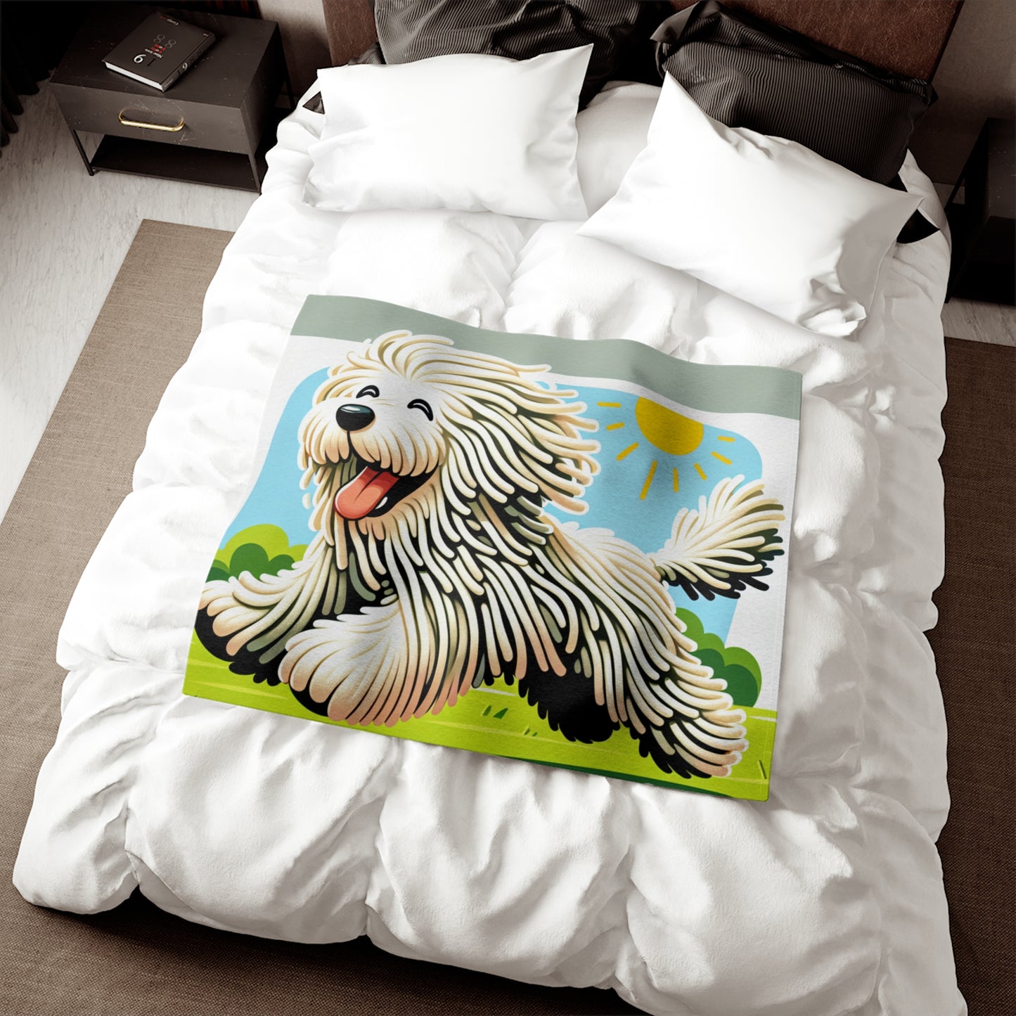 Komondor Sweatshirt Blanket