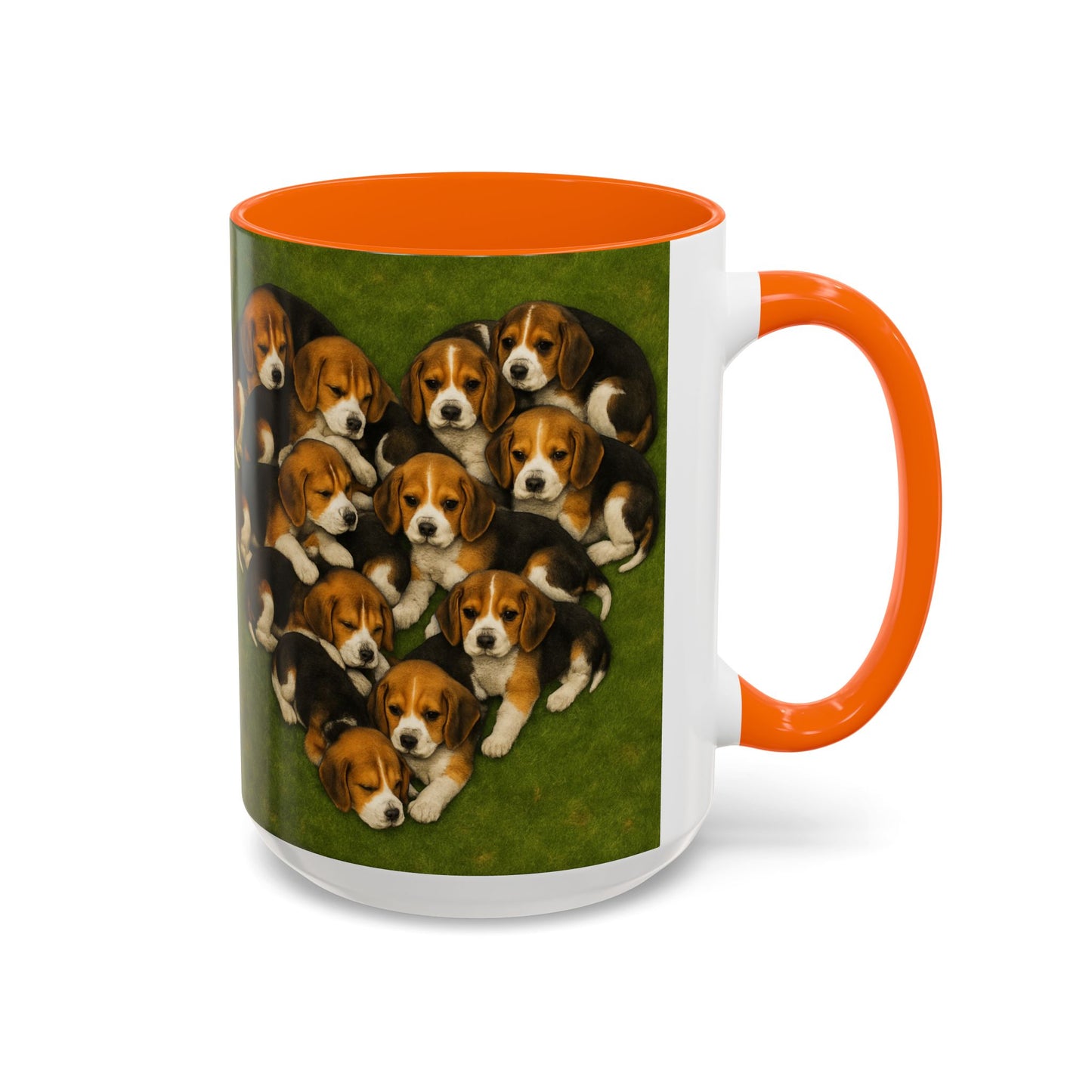 Beagle puppies Accent Coffee Mug - Perfect Gift for Dog Lovers