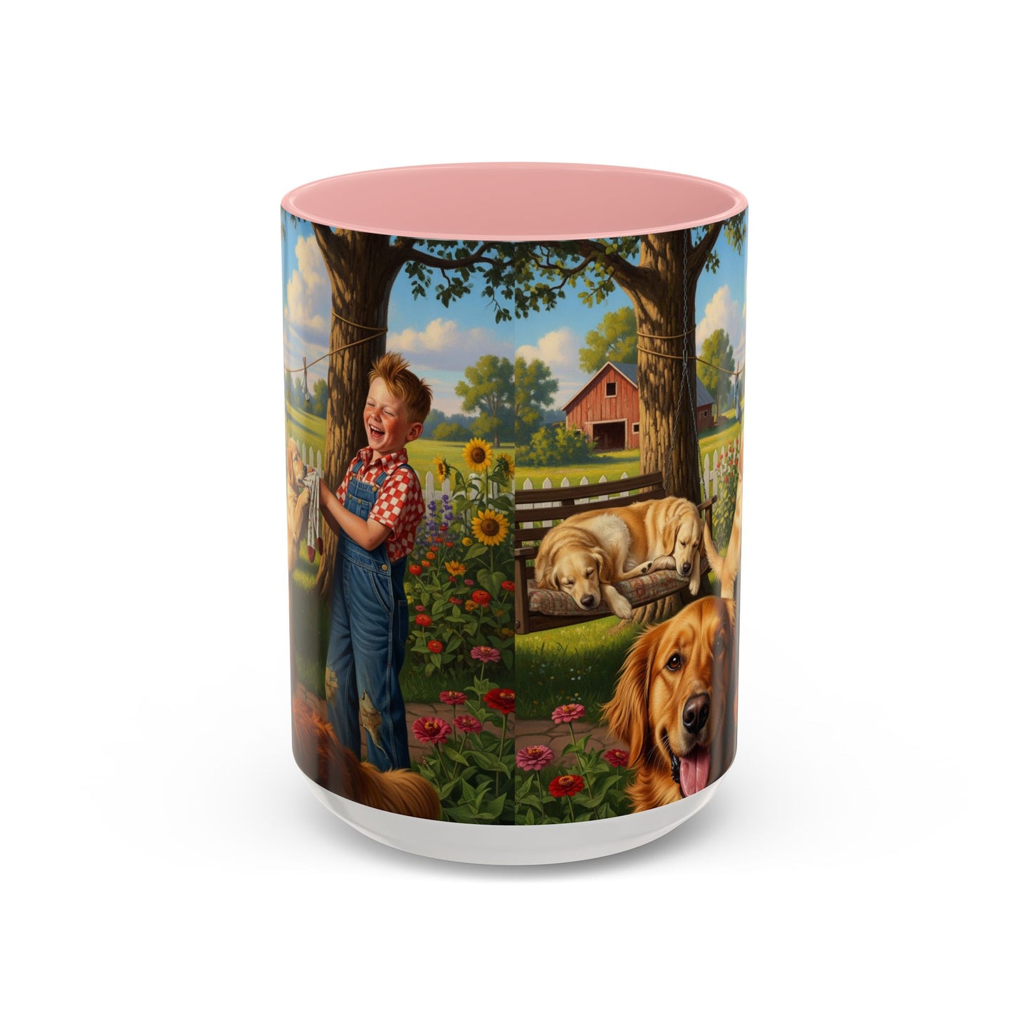Golden Retriever Accent Coffee Mug - Perfect Gift for Dog Lovers