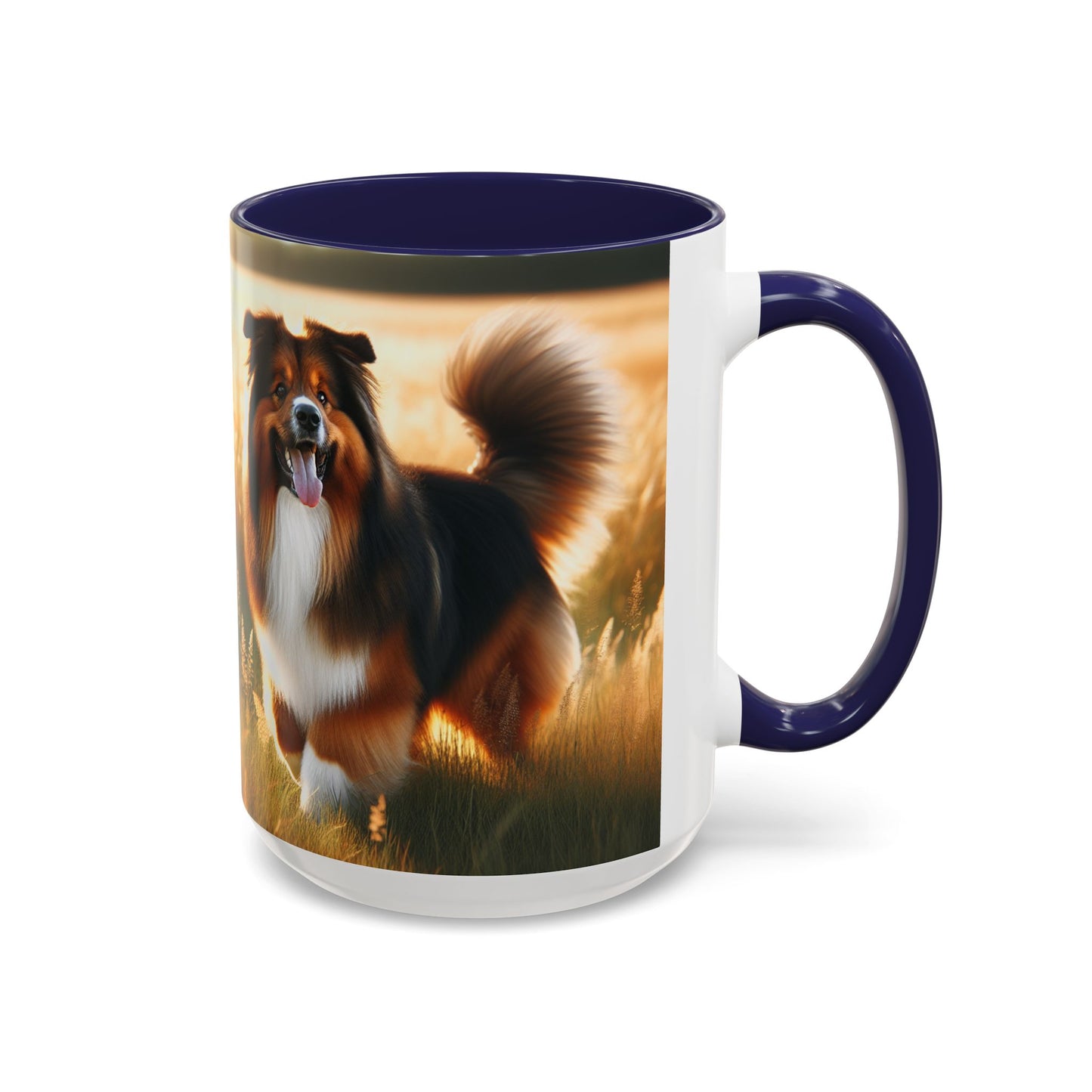 Bohemian Shepherd Accent Coffee Mug - Perfect Gift for Dog Lovers