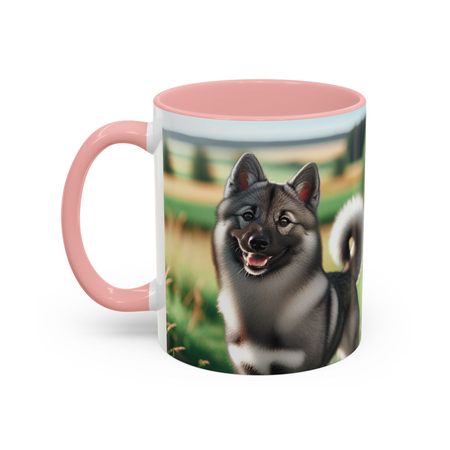 Norwegian Elkhound Accent Coffee Mug - Perfect Gift for Dog Lovers