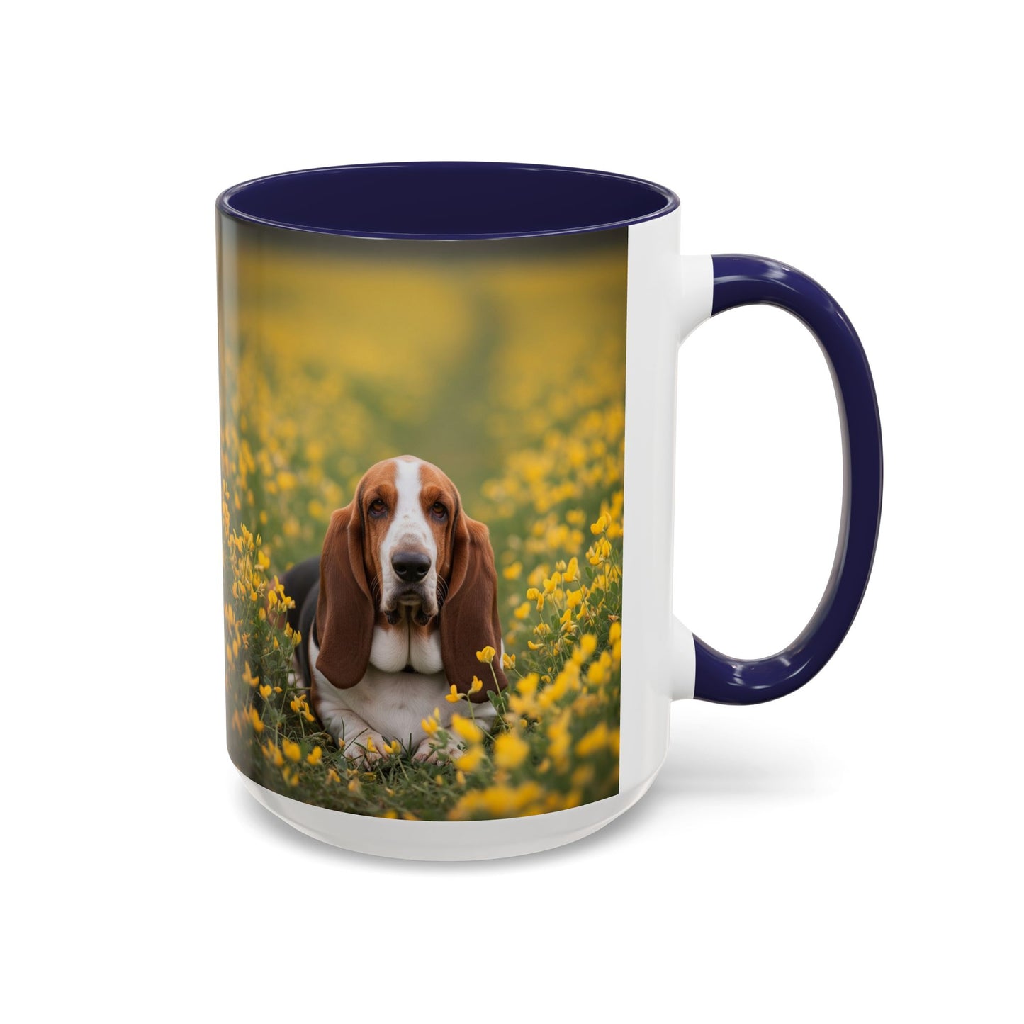 Basset Hound Accent Coffee Mug - Perfect Gift for Dog Lovers