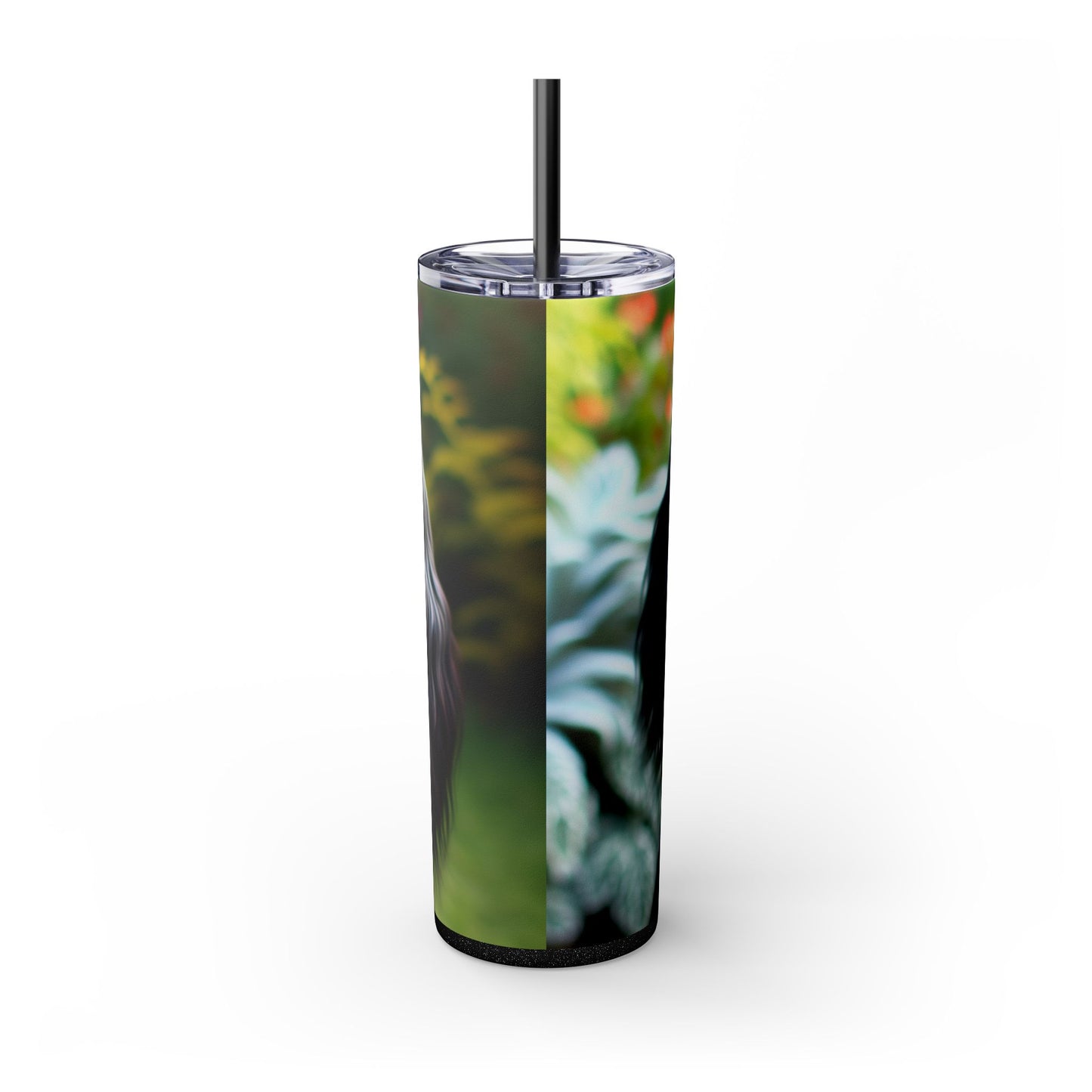 Blue Picardy Spaniel Tumbler with Straw, 20oz